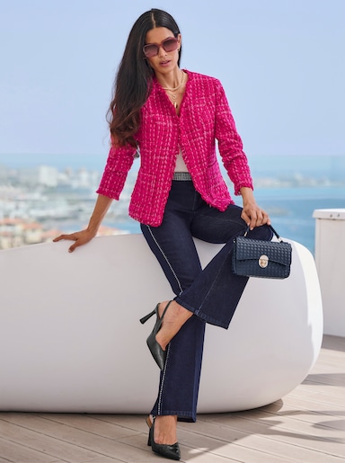 heine Blazer - fuchsia-kirsche-meliert