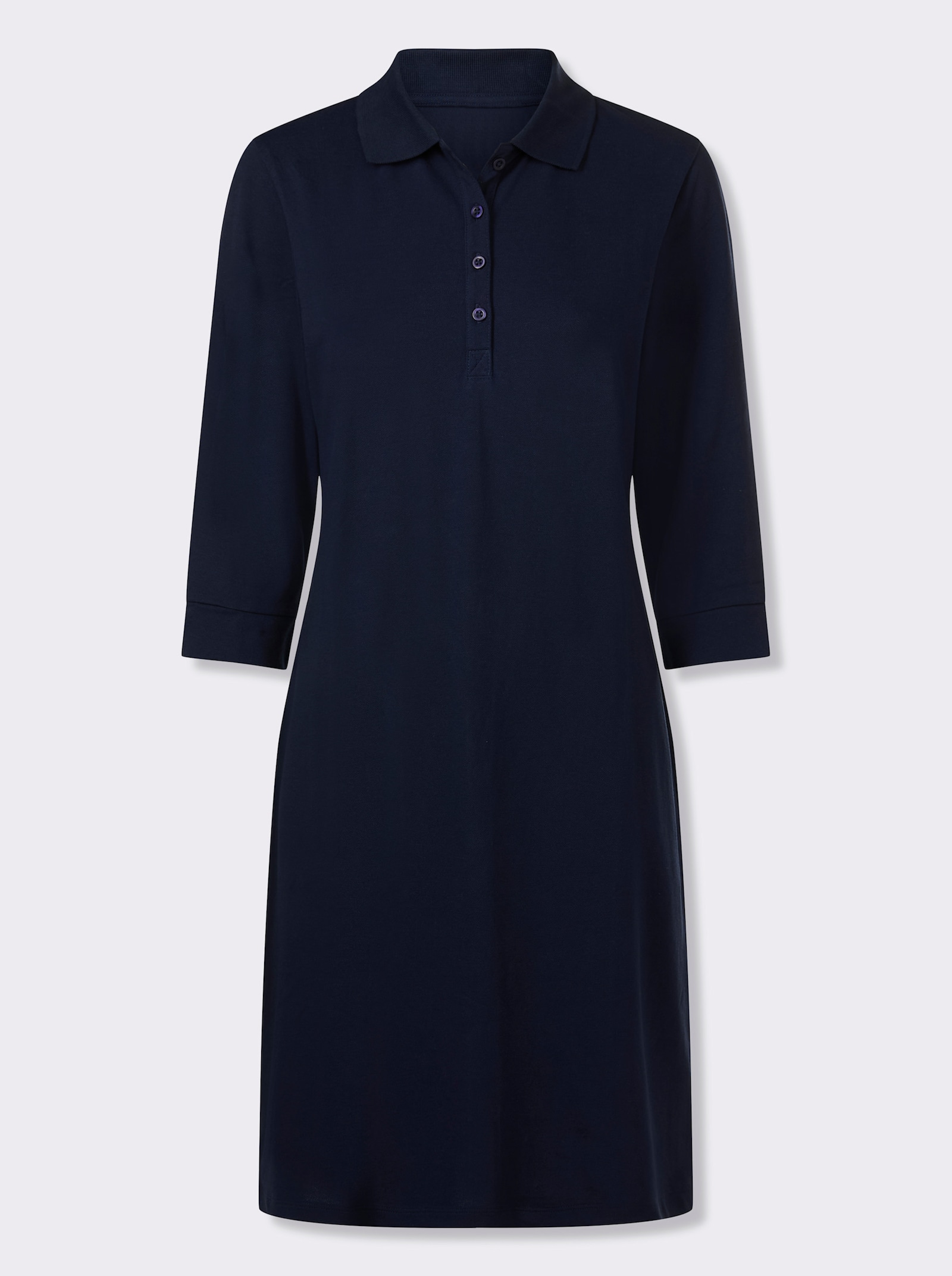 heine Polokleid in gewebter Qualität - marine