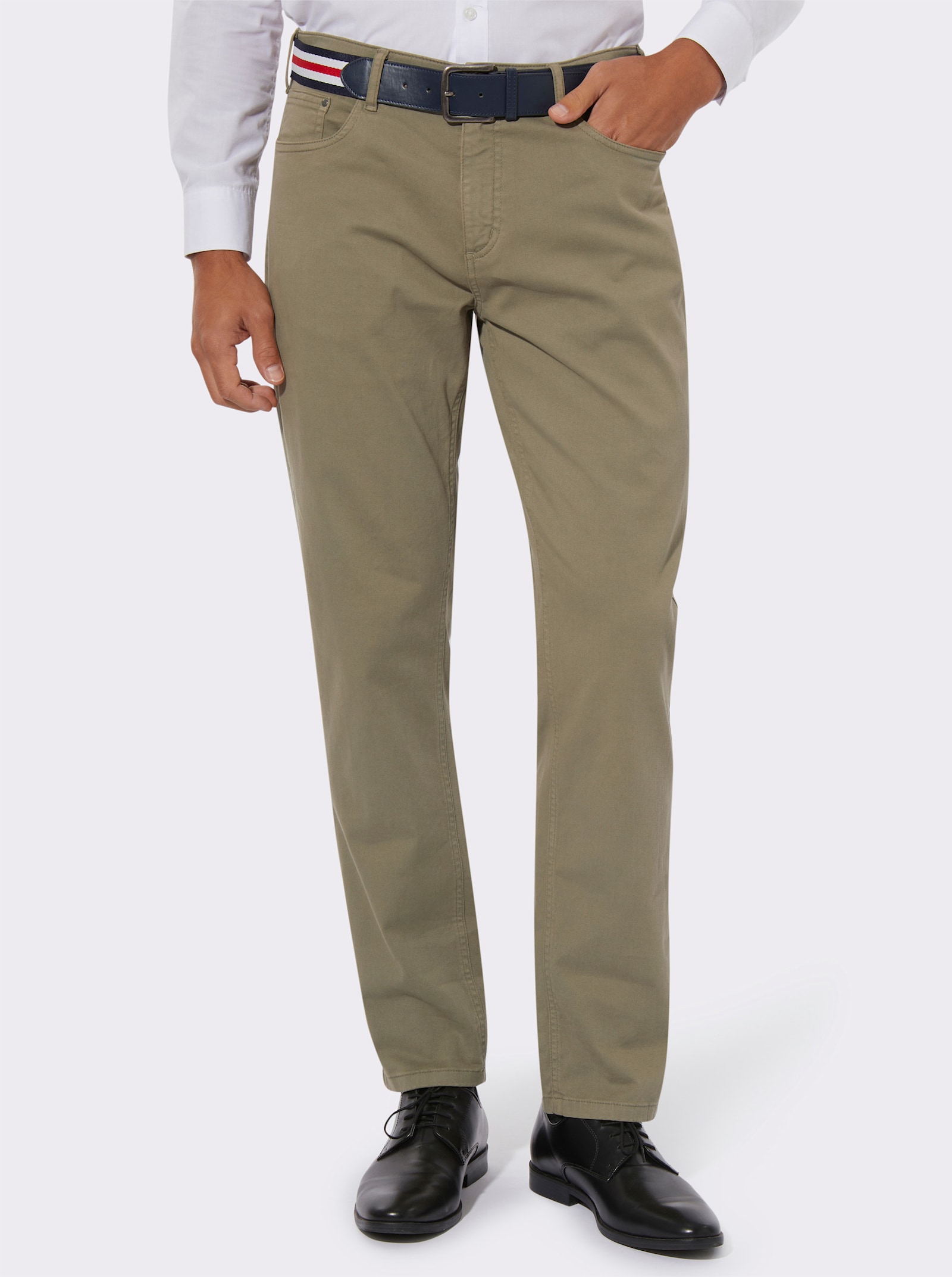 5-pocketjeans van twill - kaki