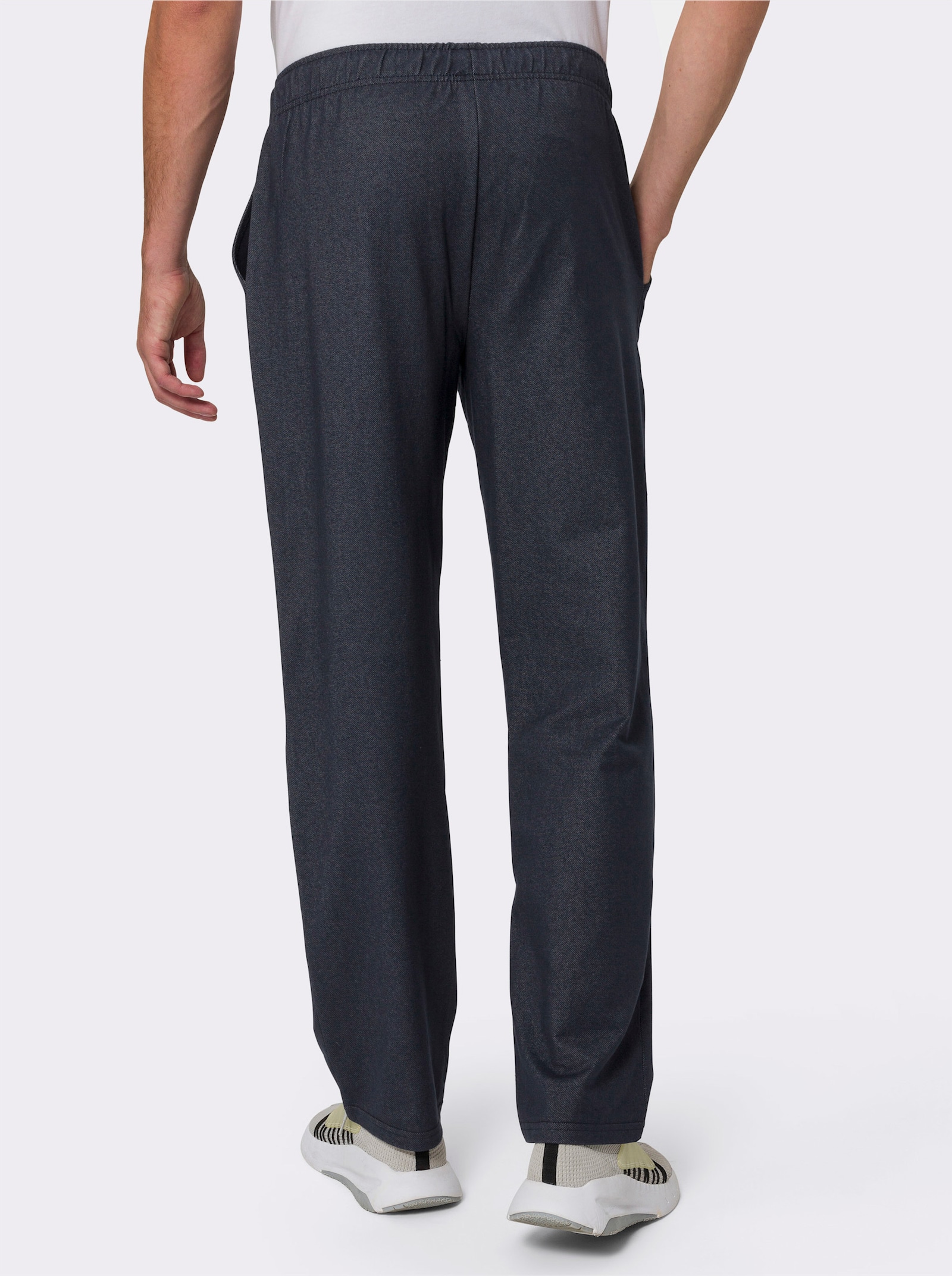 Vrijetijdsbroek in denimlook - jeansblauw