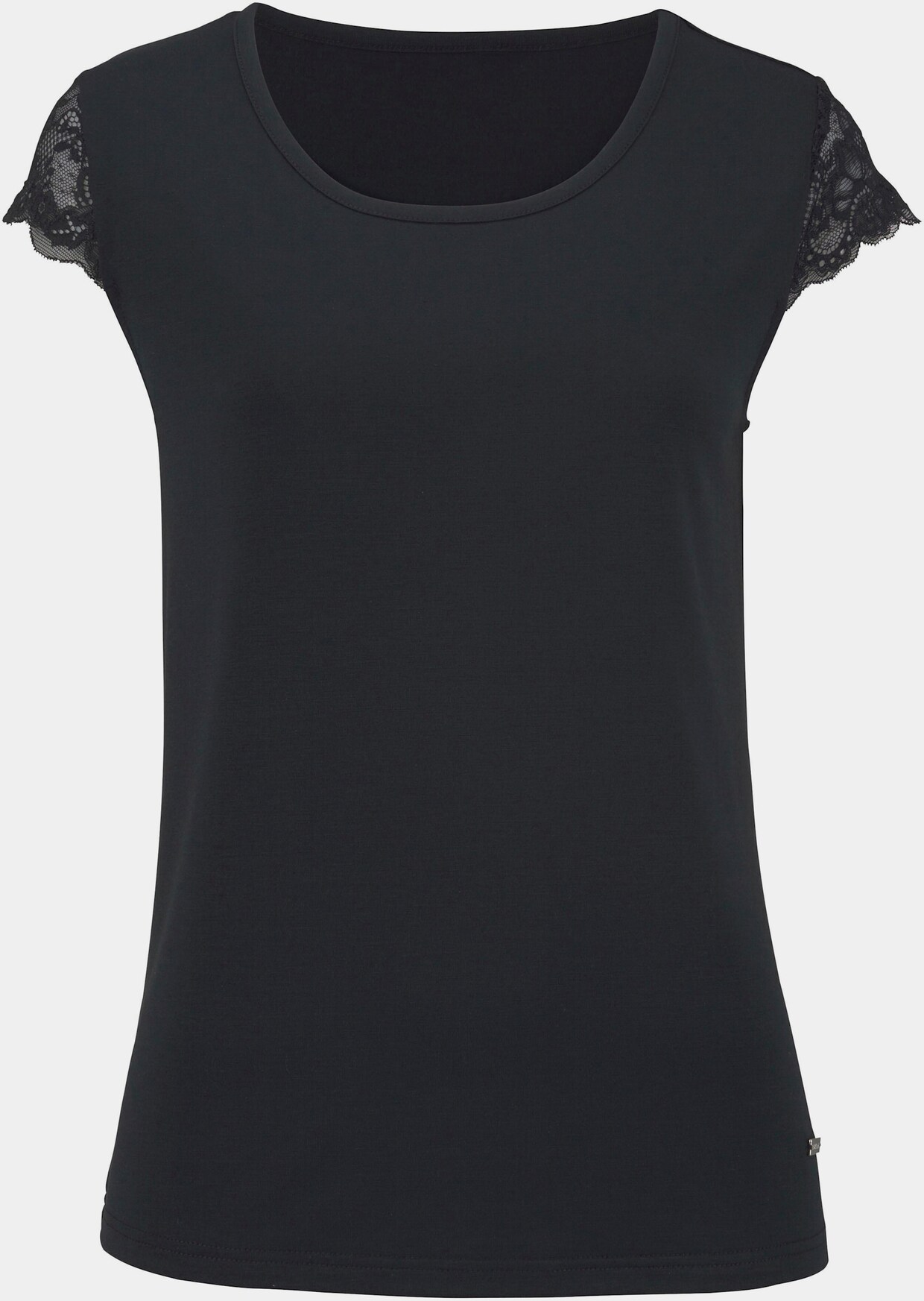 LASCANA T-Shirt - schwarz