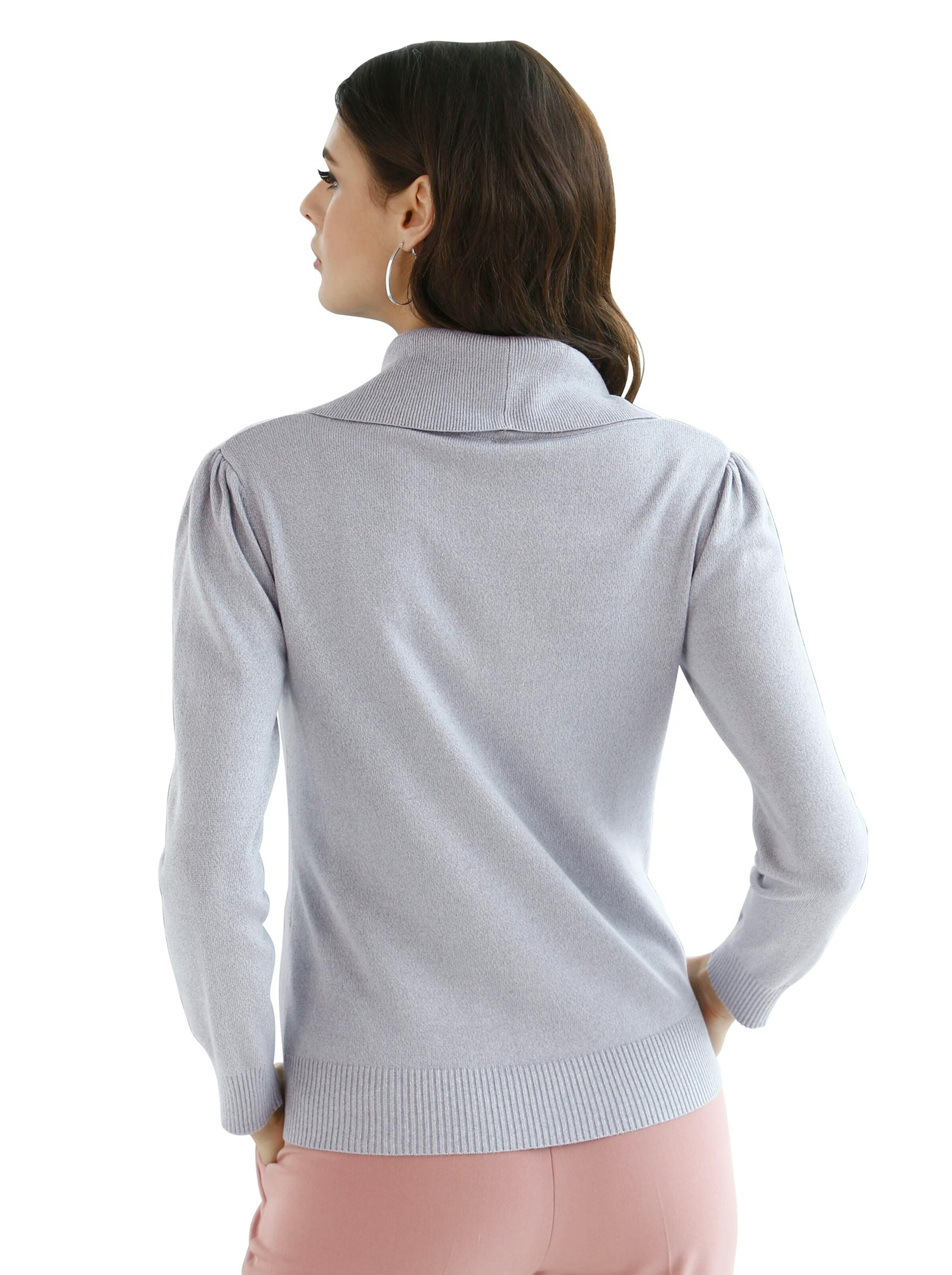 Pullover - grau-meliert