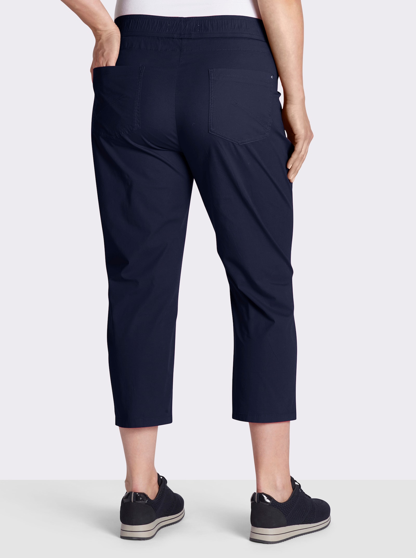  7/8-Hose mit Reißverschluss-Taschen - marine