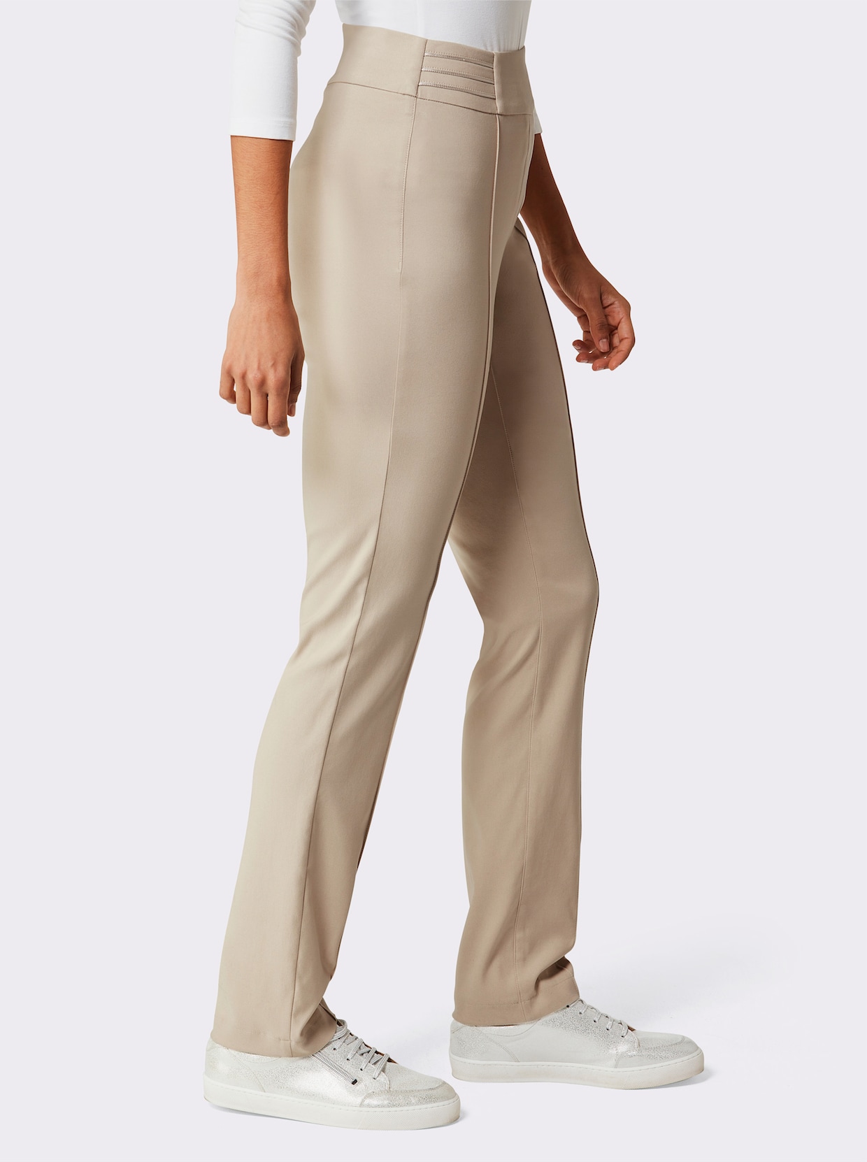 Stehmann Comfort line Élégant pantalon extensible - sable