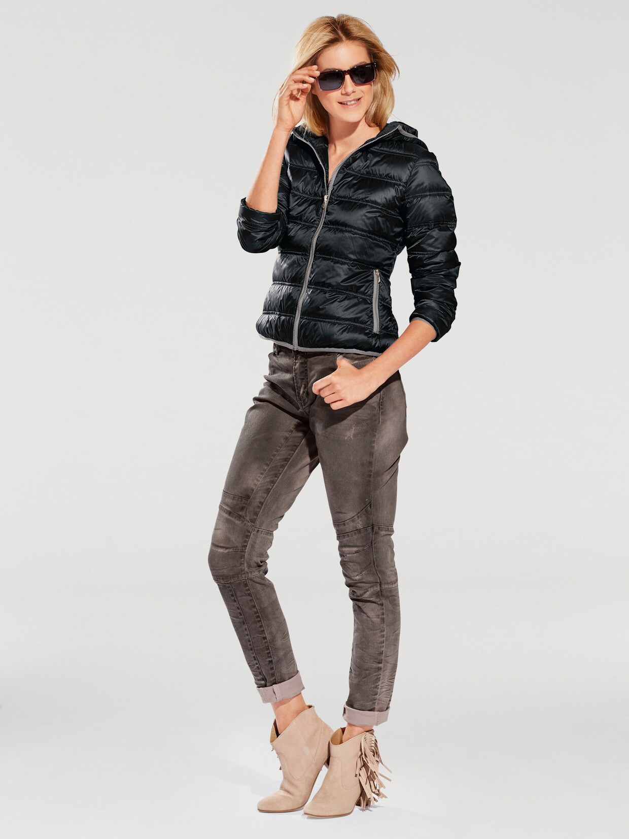 heine Daunenjacke - schwarz