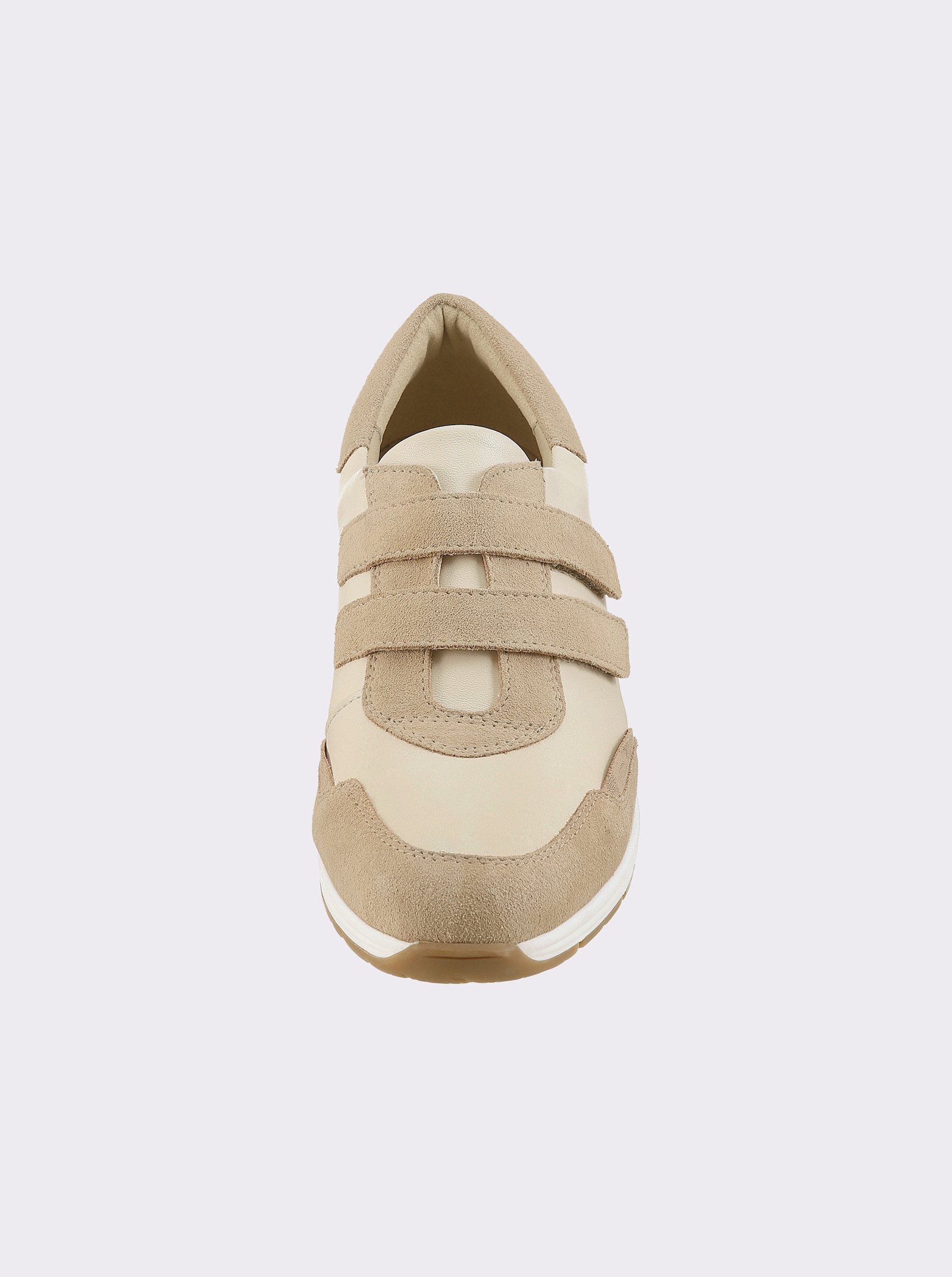 airsoft modern+ Klettschuh aus Leder - beige