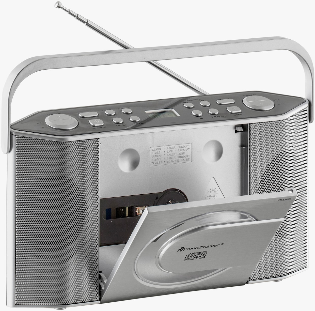 soundmaster Radio retro - couleur argenté