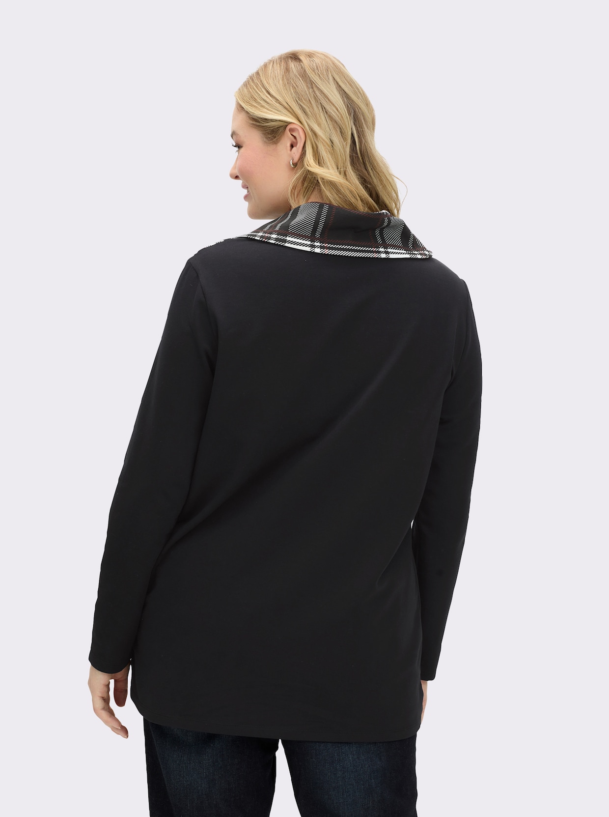 Sweatshirt - schwarz-gemustert