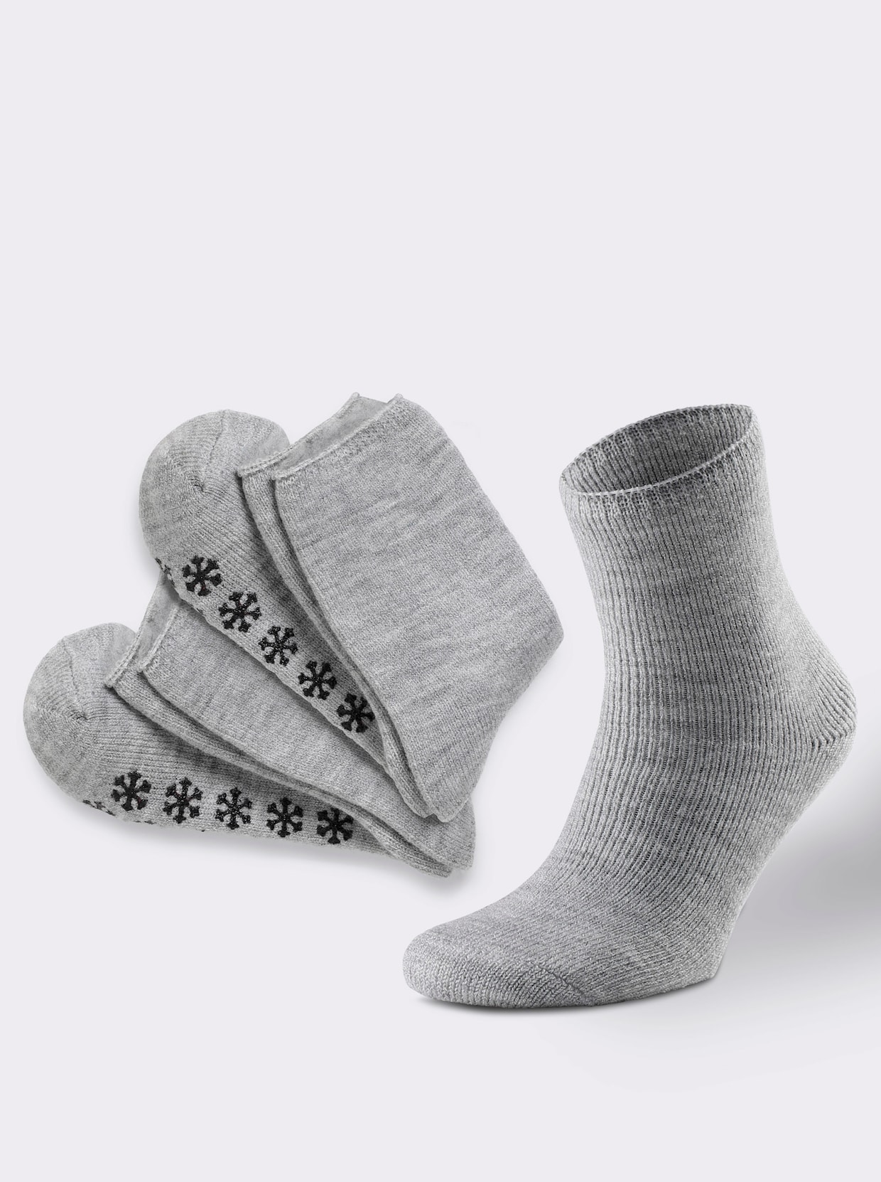 wäschepur Damen-Socken - steingrau