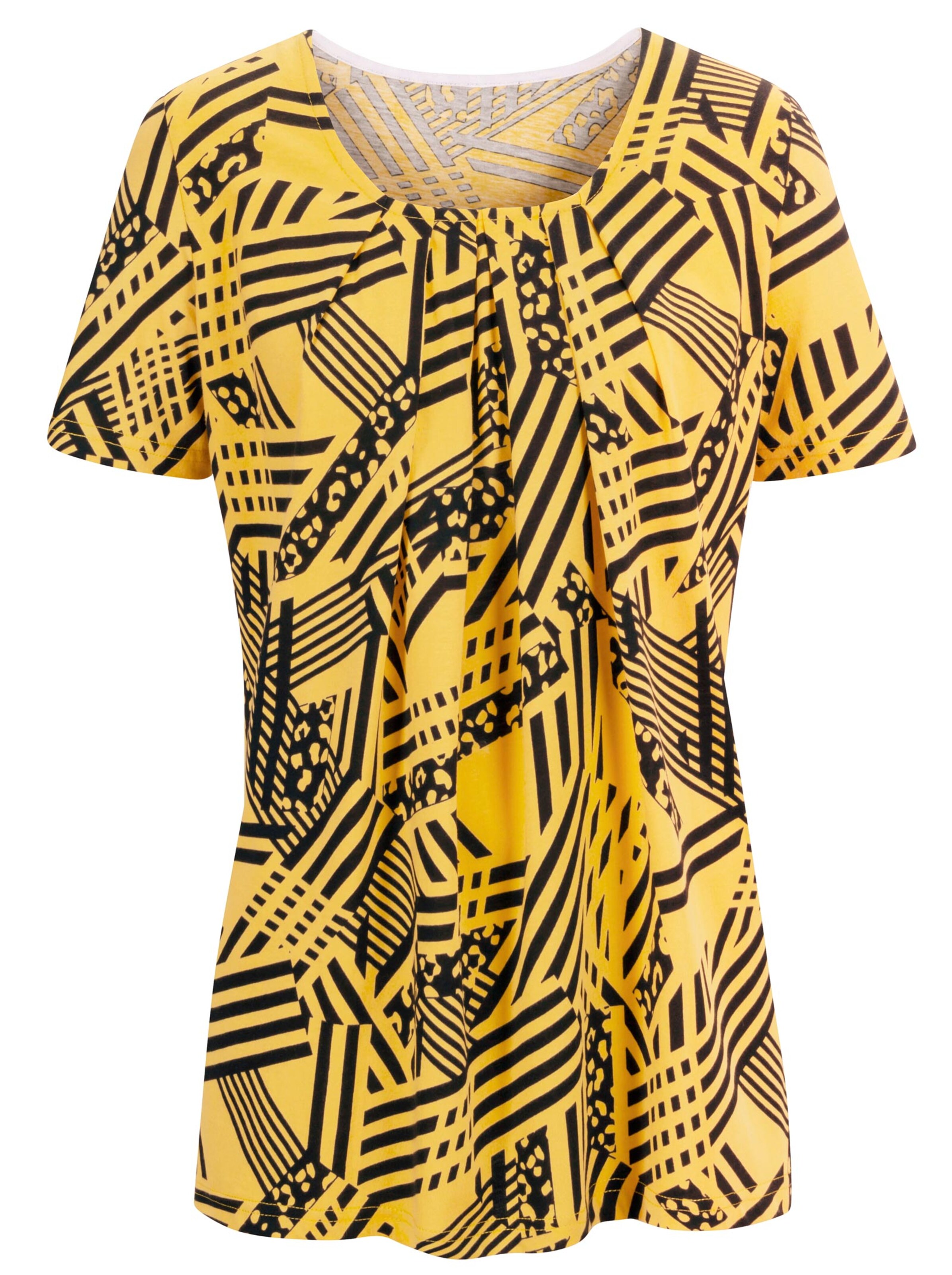 Shirt - gelb-gemustert