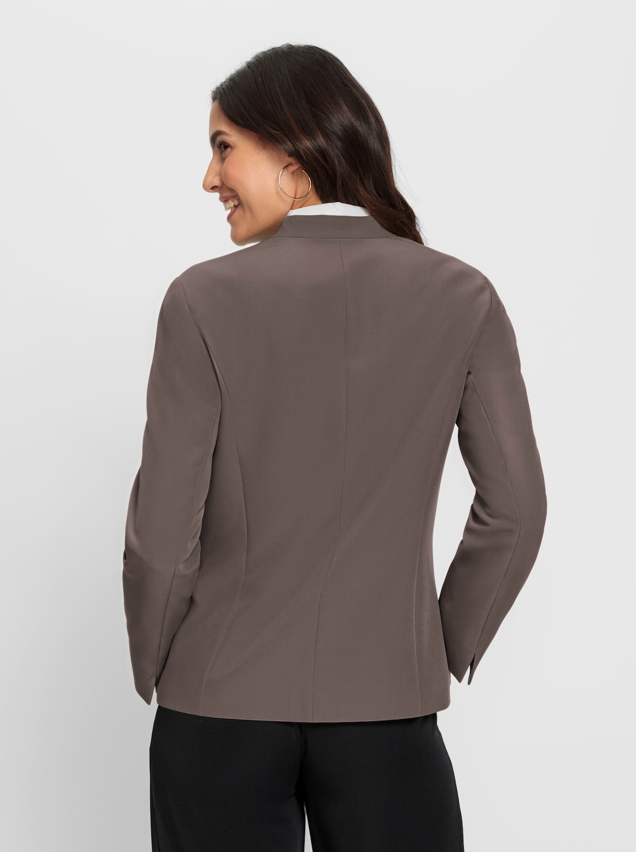 Blazer - donkertaupe