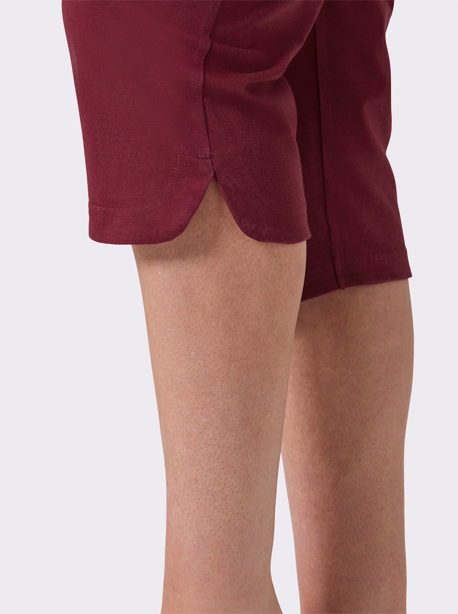 feel good Capri-Hosen - schwarz + bordeaux