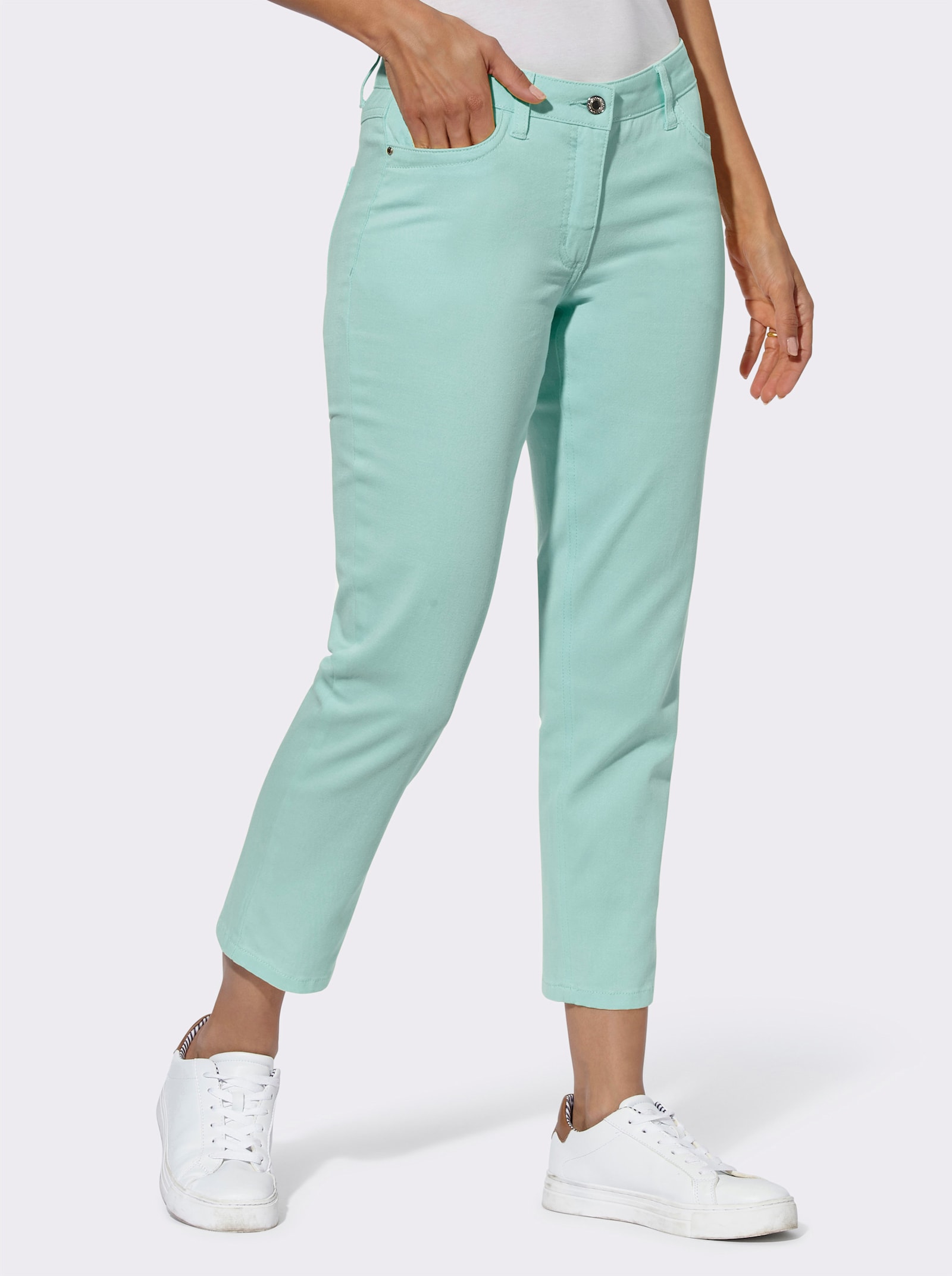 7/8-Hose in Stretch-Qualität - mint