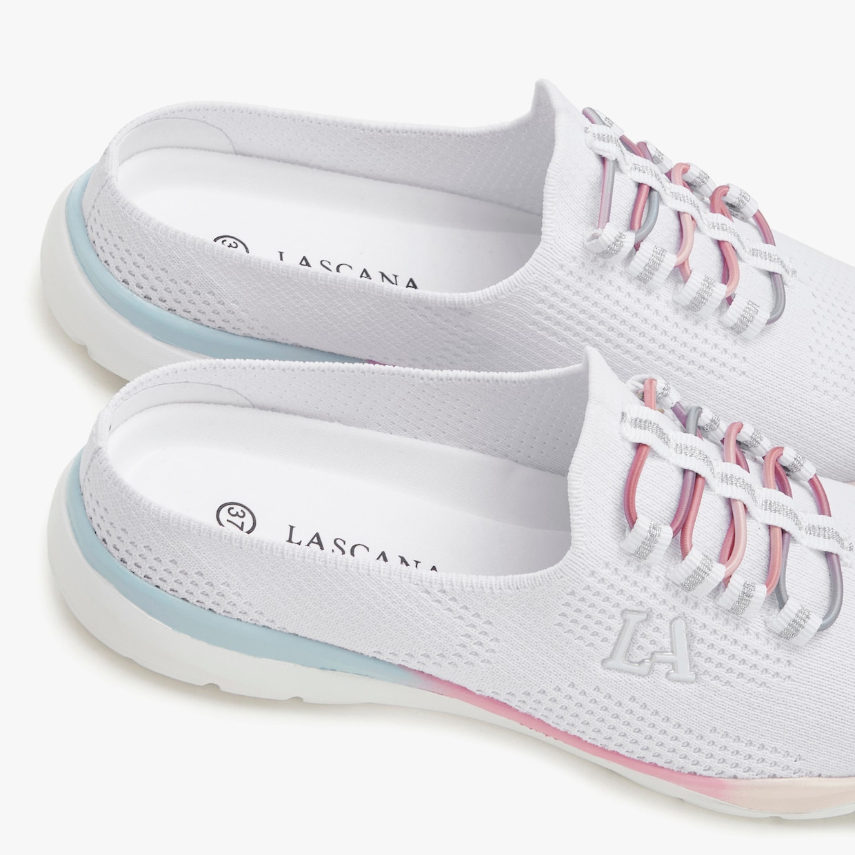 LASCANA ACTIVE Slip-On Sneaker - weiß/multi