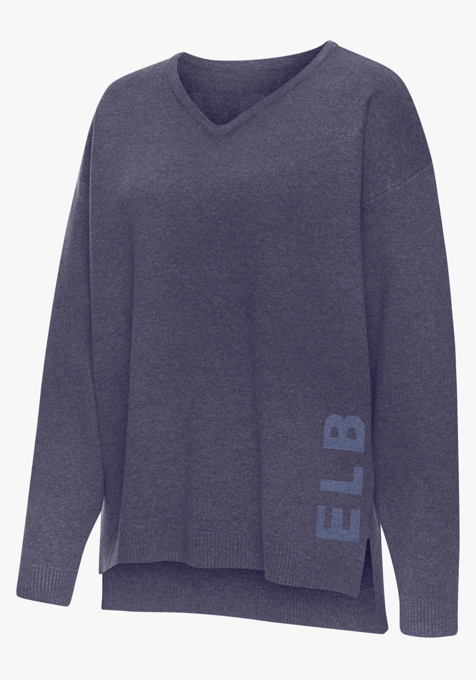 Elbsand Sweater - blau meliert