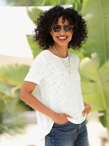 heine Spitzenshirt - ecru