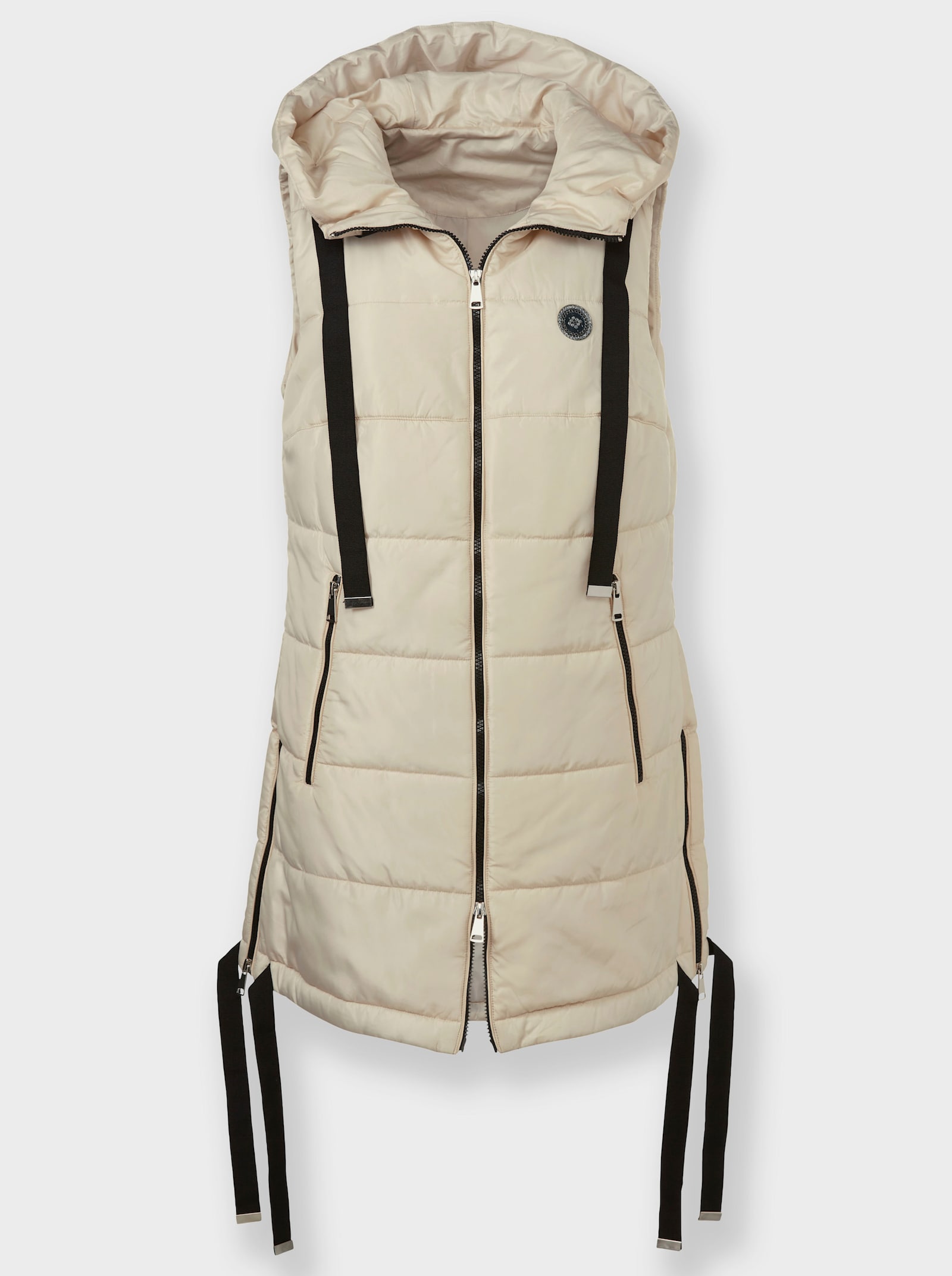 Gilet met capuchon - zand
