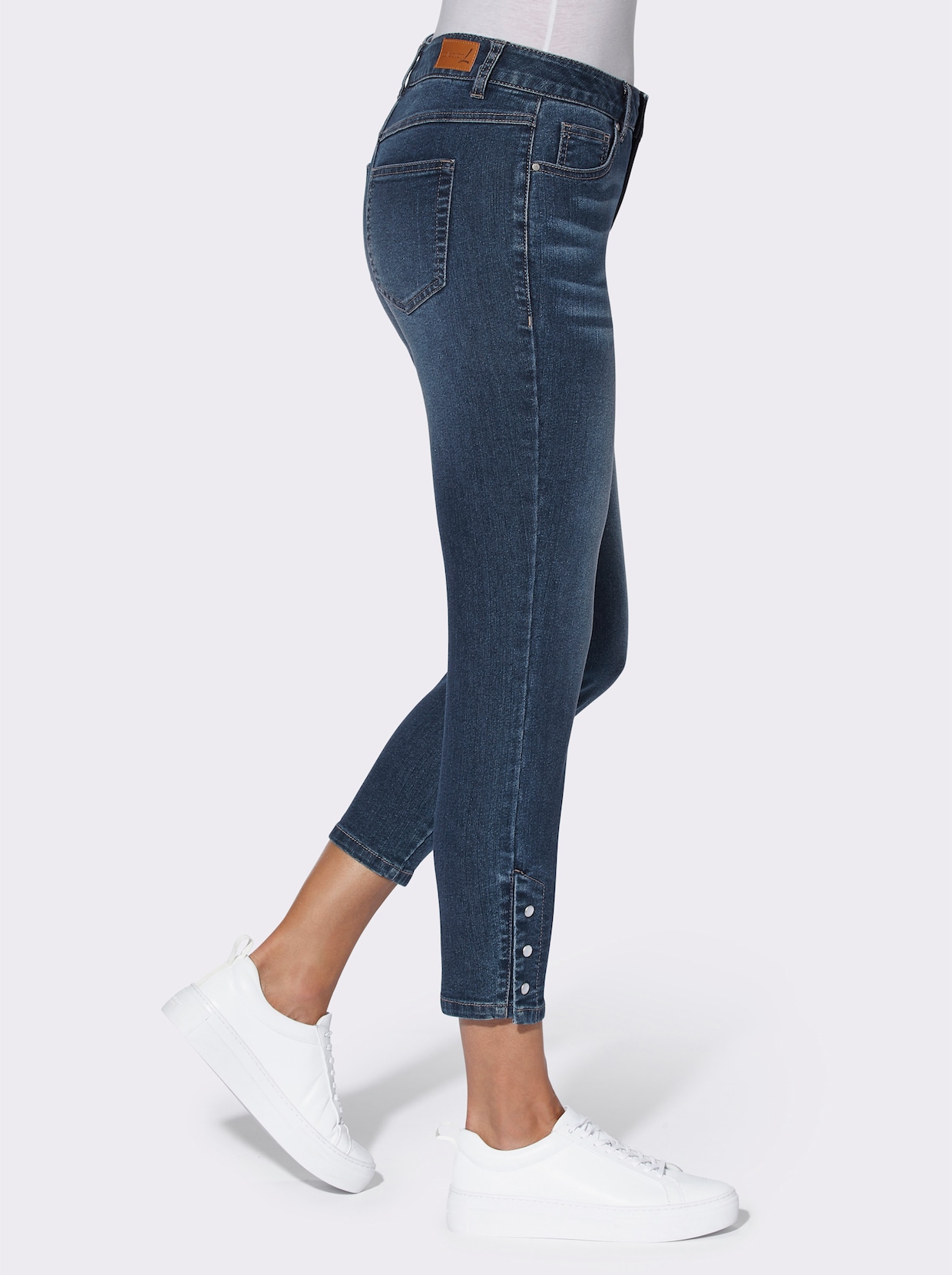 Ankle jeans - blue-stone-washed