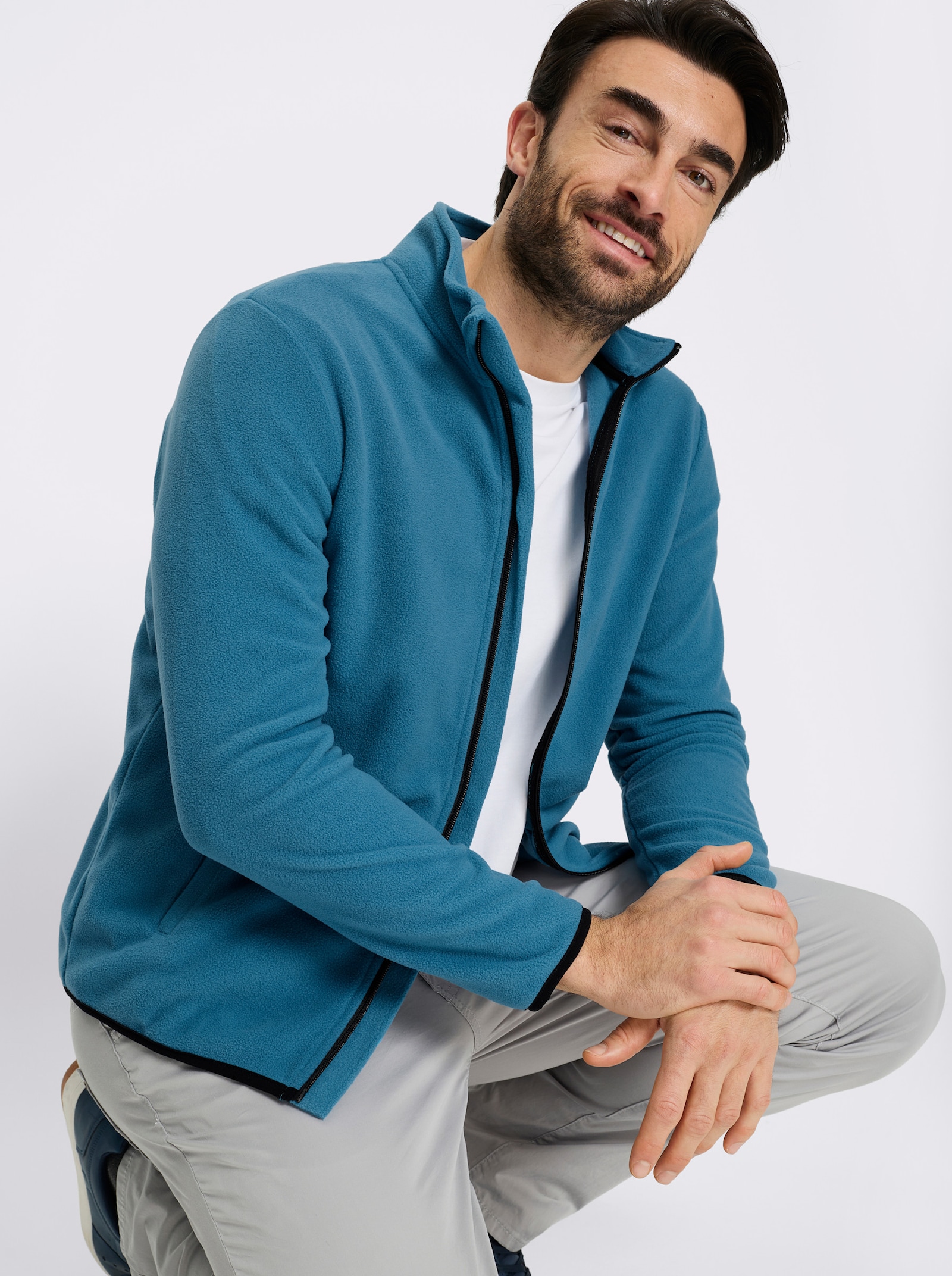 Catamaran Fleecejacke - topas + schwarz