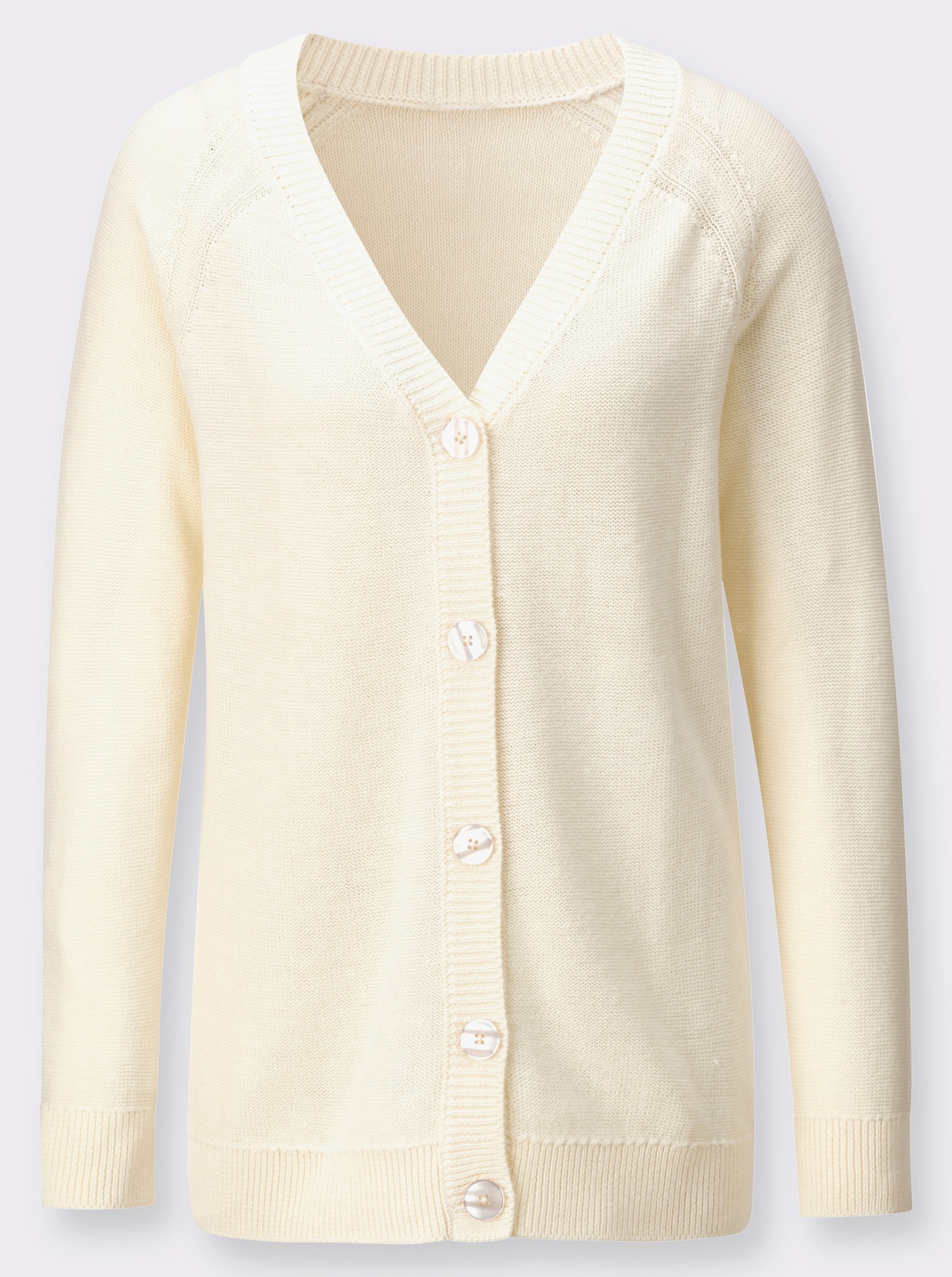 Strickjacke - ecru