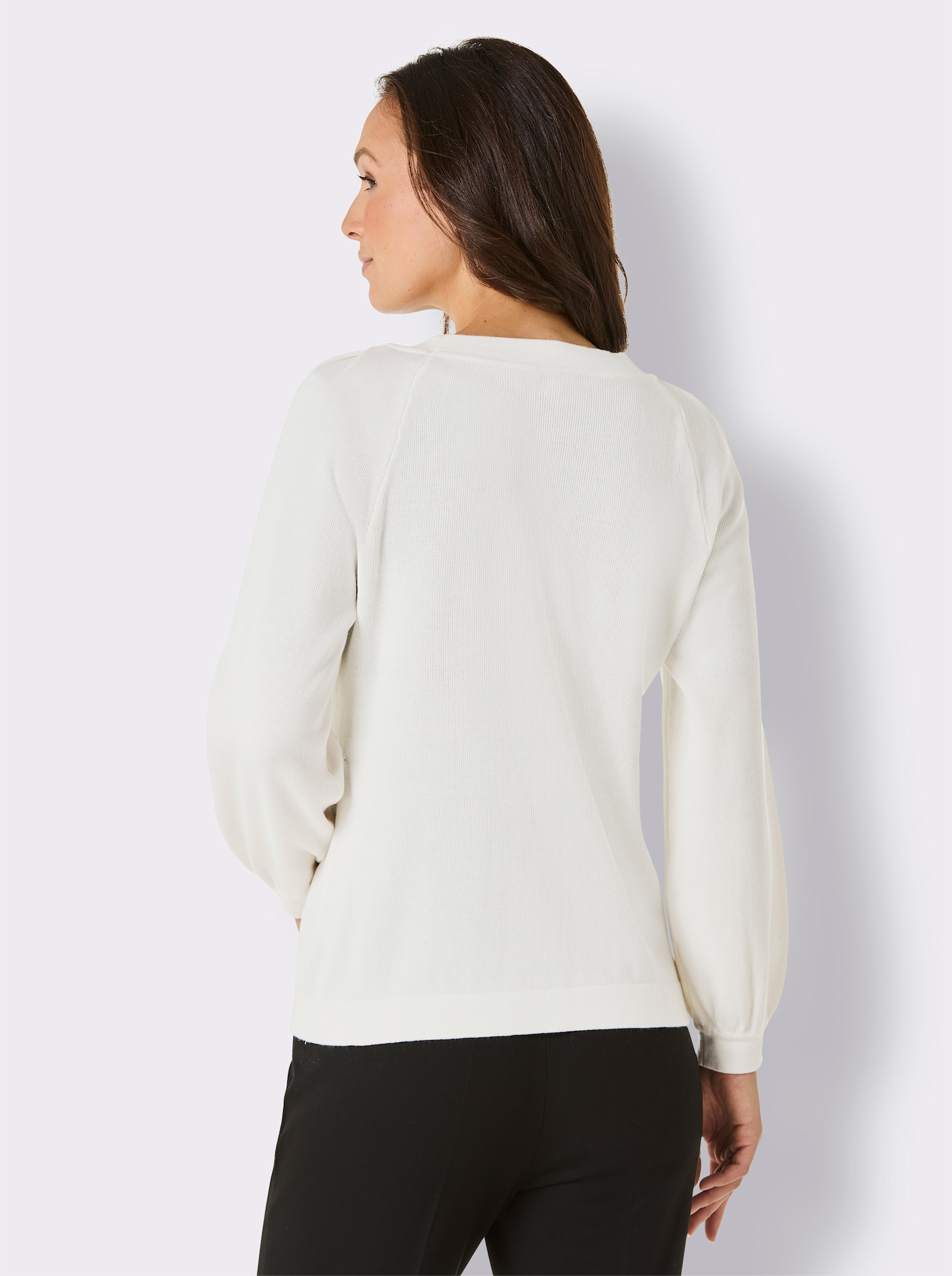 CREATION L PREMIUM Strickjacke - ecru