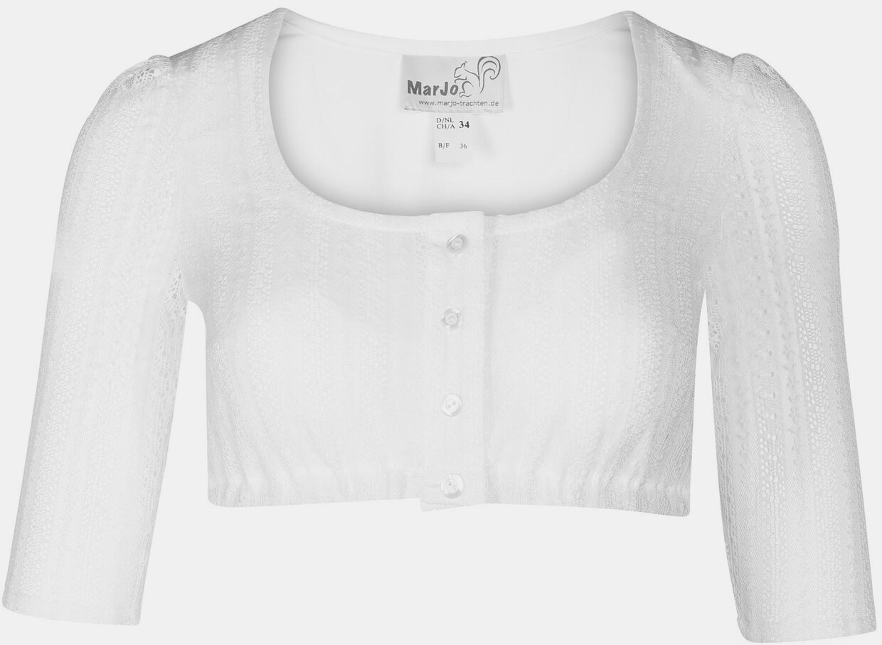 MarJo Dirndl-blouse - wit
