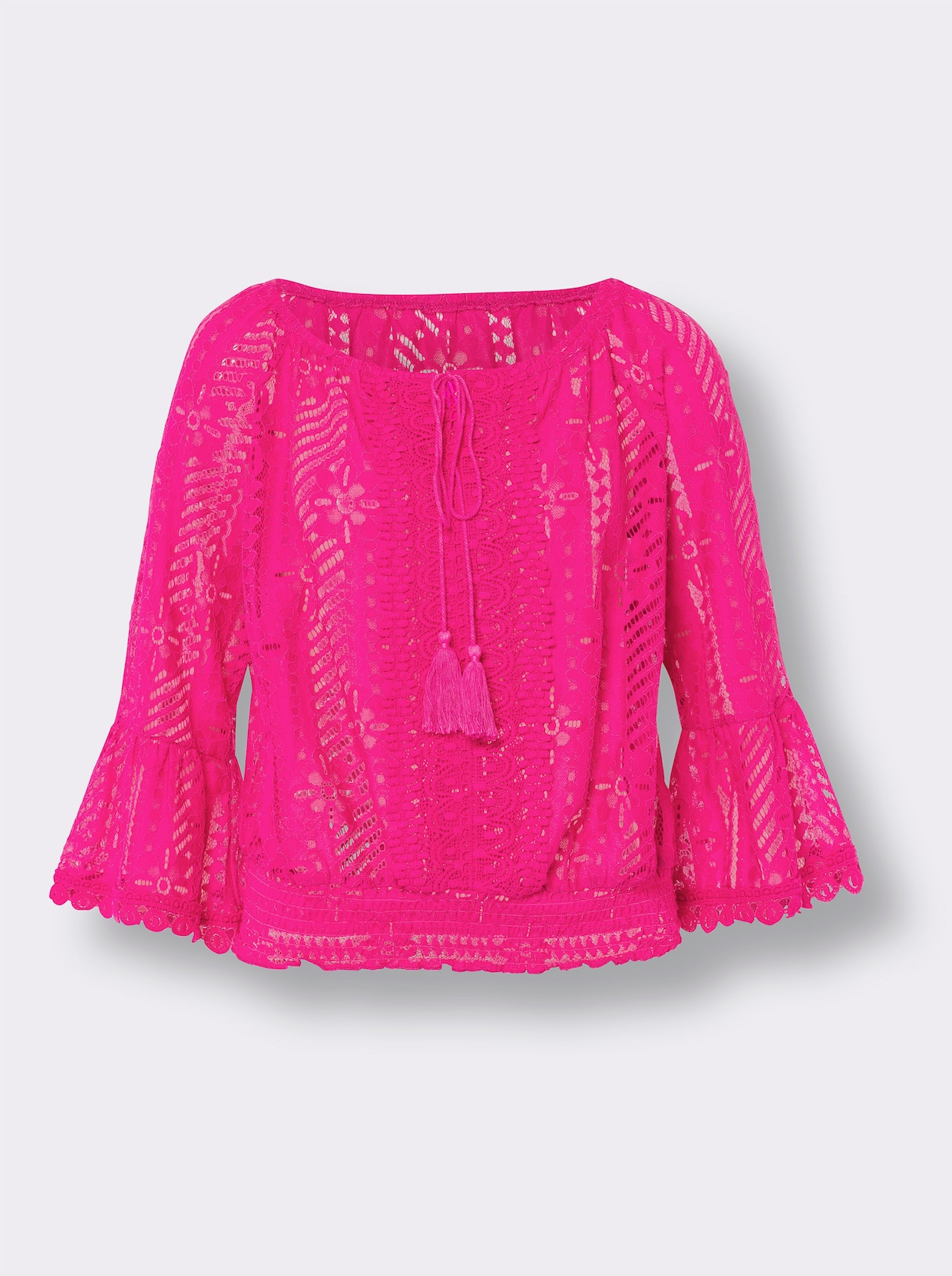 heine Chemisier en dentelle - fuchsia