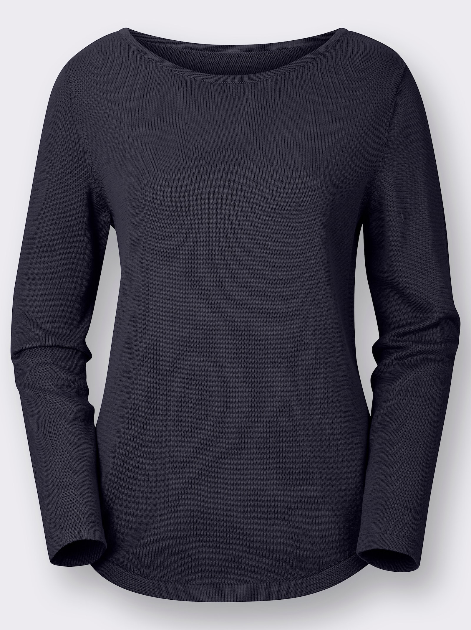 Pull avec encolure en U - marine