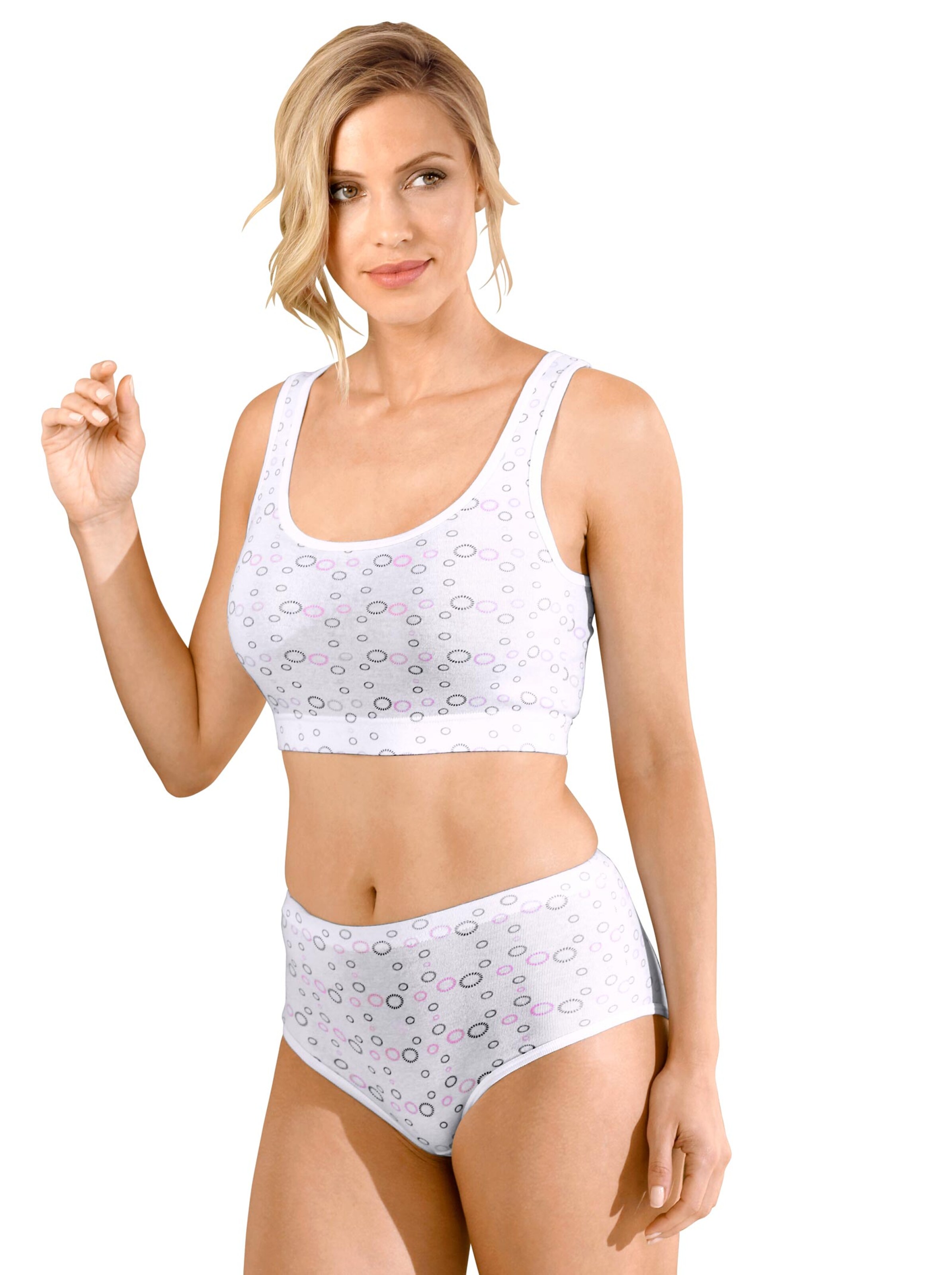 wäschepur Bustier - weiß-bedruckt