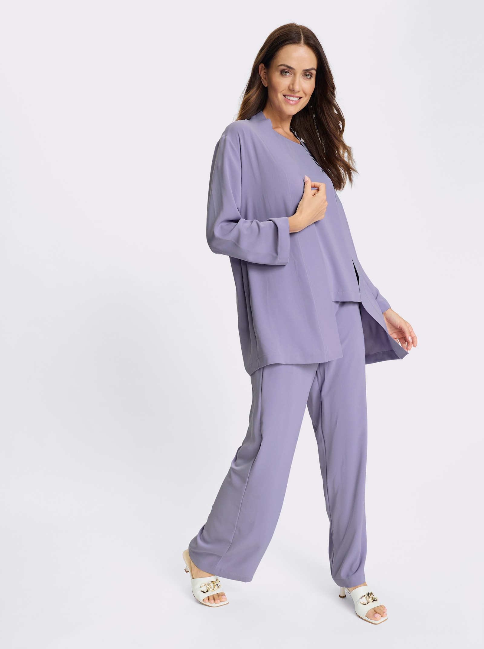 heine Anzug 3-teilig mit Schlupfhose - lavendel