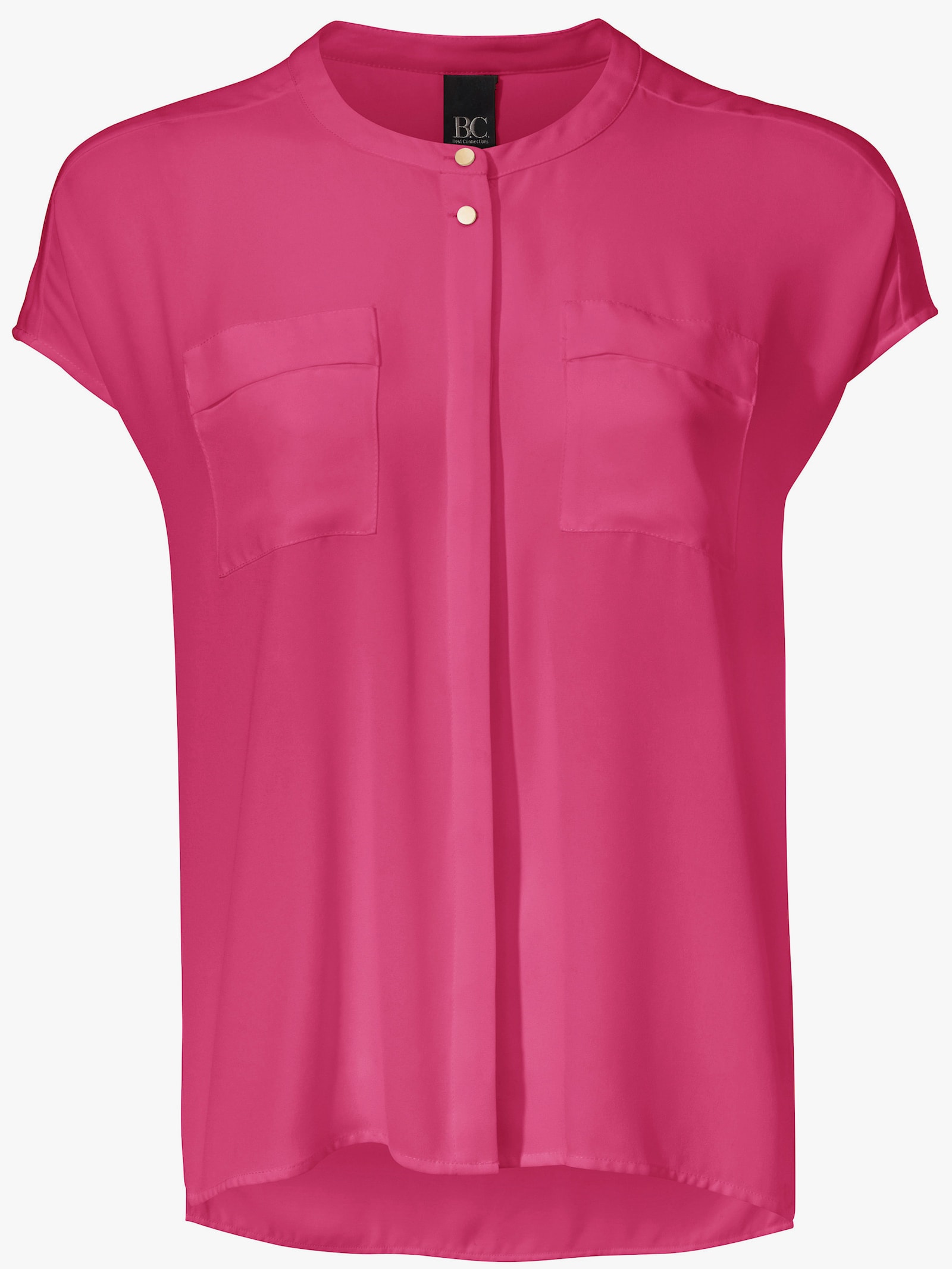 heine Kurzarm-Bluse in Oversize-Passform - pink