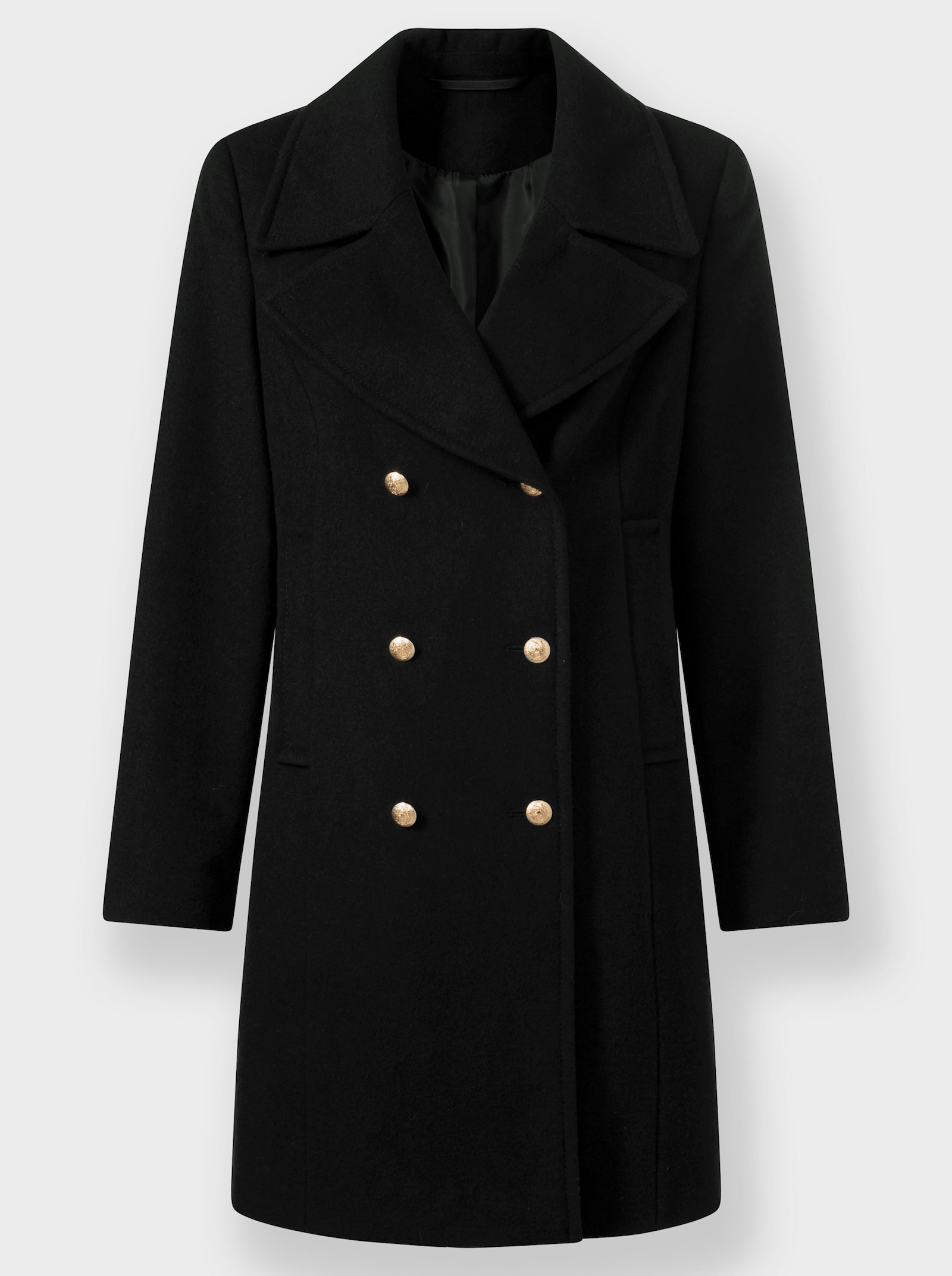 heine Manteau court avec bride décorative au dos - noir