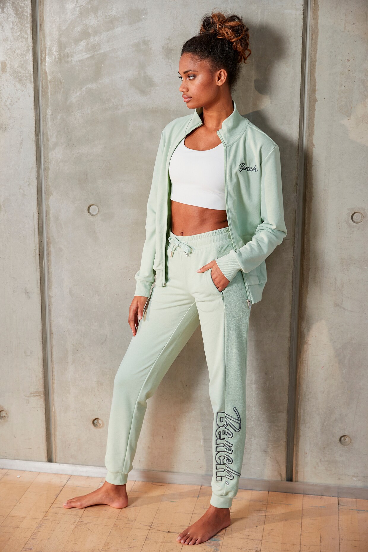Bench. Relaxbroek - mint gemêleerd