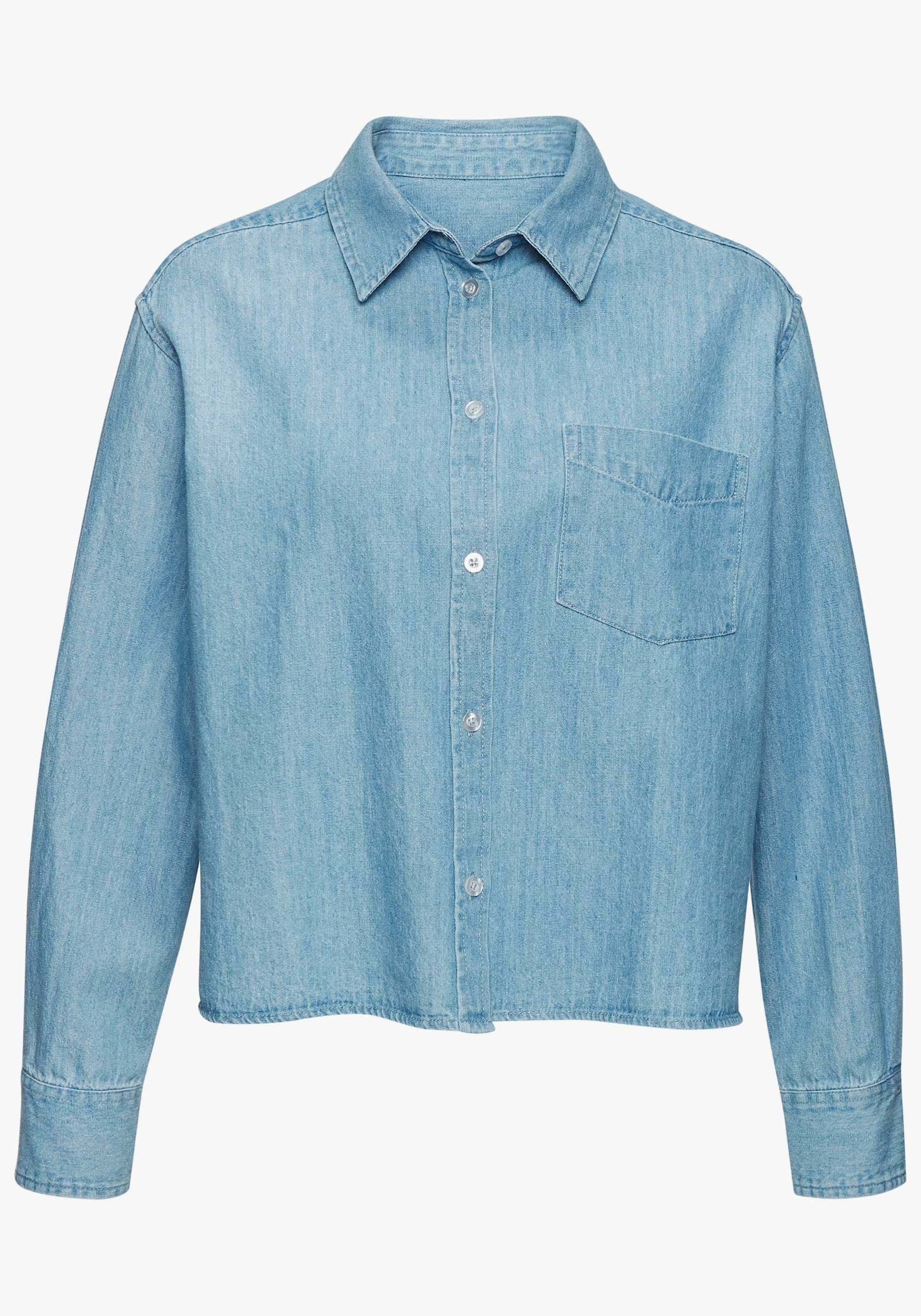 Buffalo Jeansbluse - blau