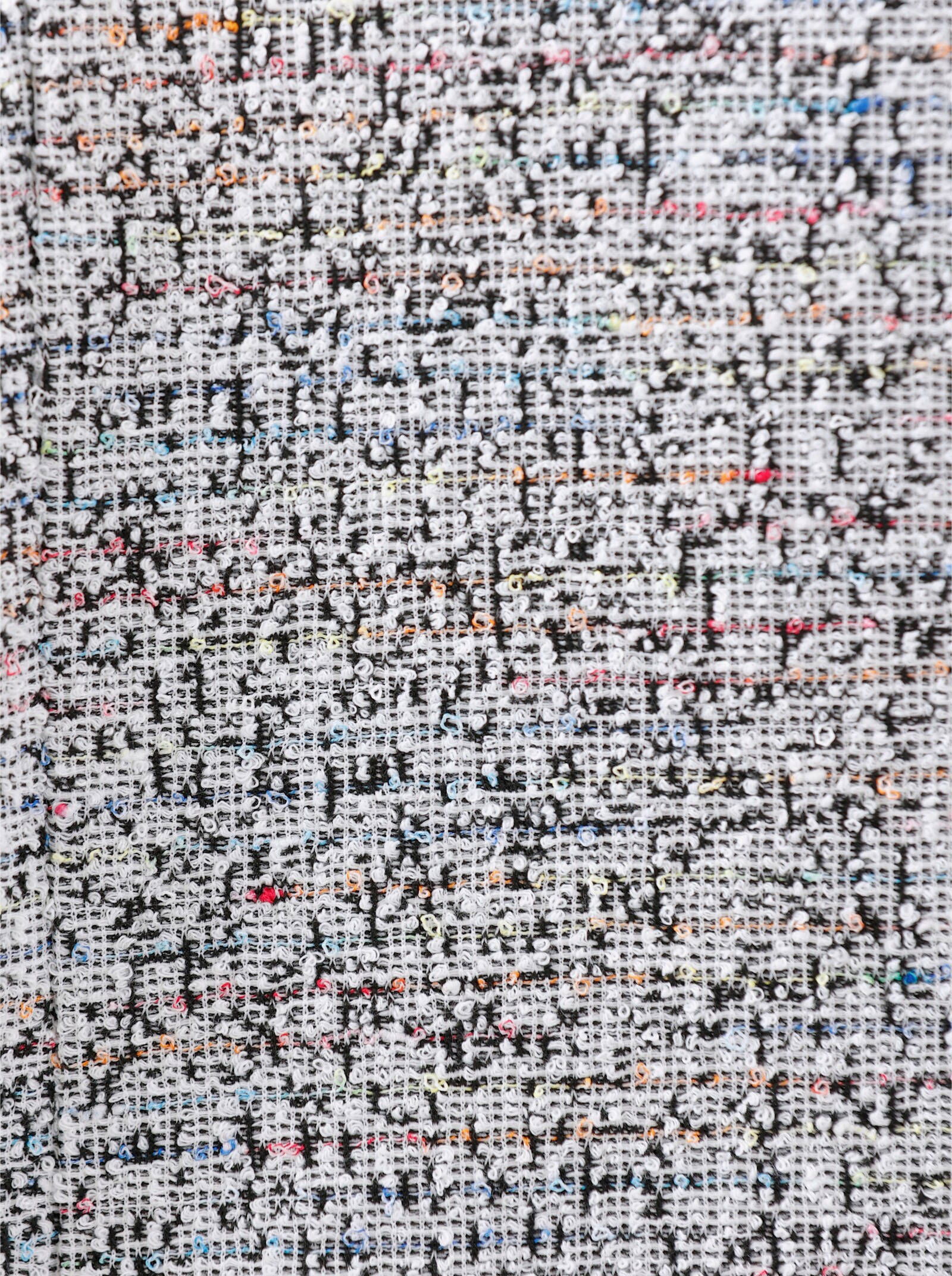 Shirtjacke in Bouclé-Struktur - schwarz-rosenholz-meliert