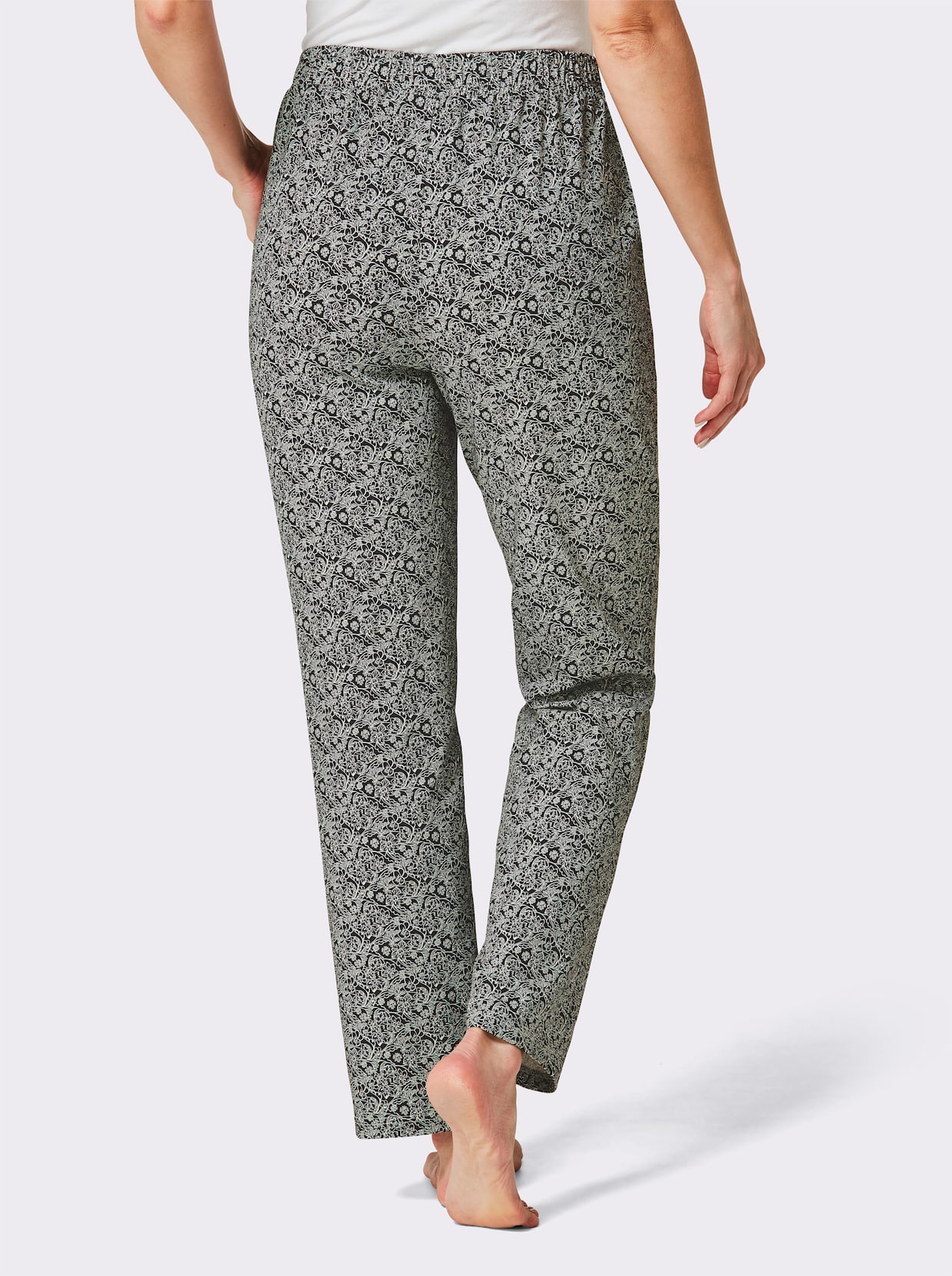 feel good Broek - zwart/ecru
