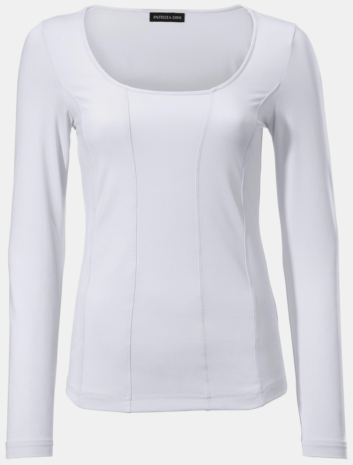 Linea Tesini Shirt met vierkante hals - wit