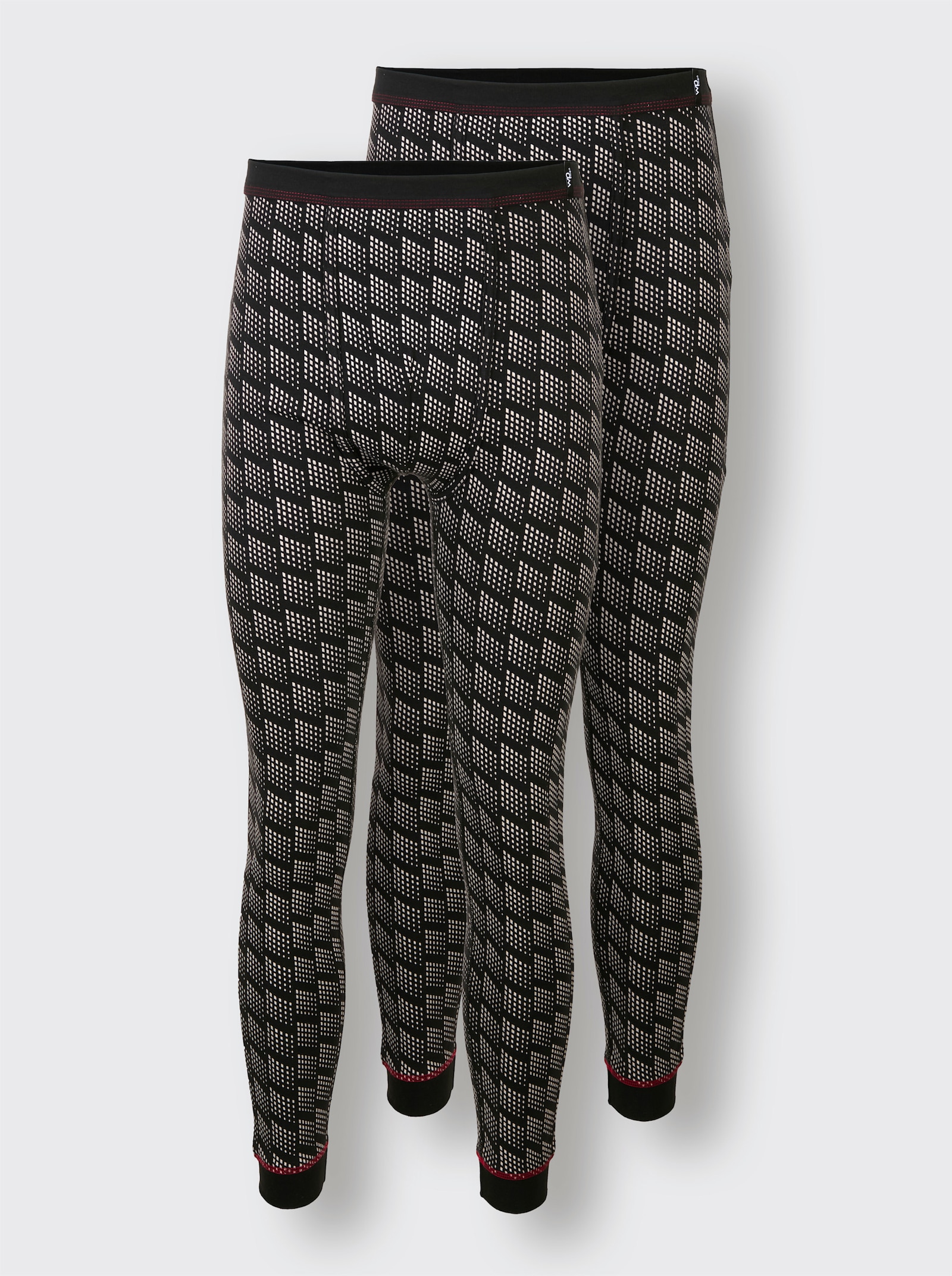 wäschepur men Pánské spodky - černá-potisk