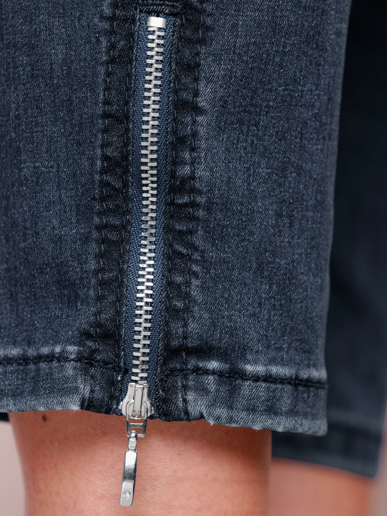 Ascari 5-Pocket-Jeans mit Strass-Applikation - dark blue