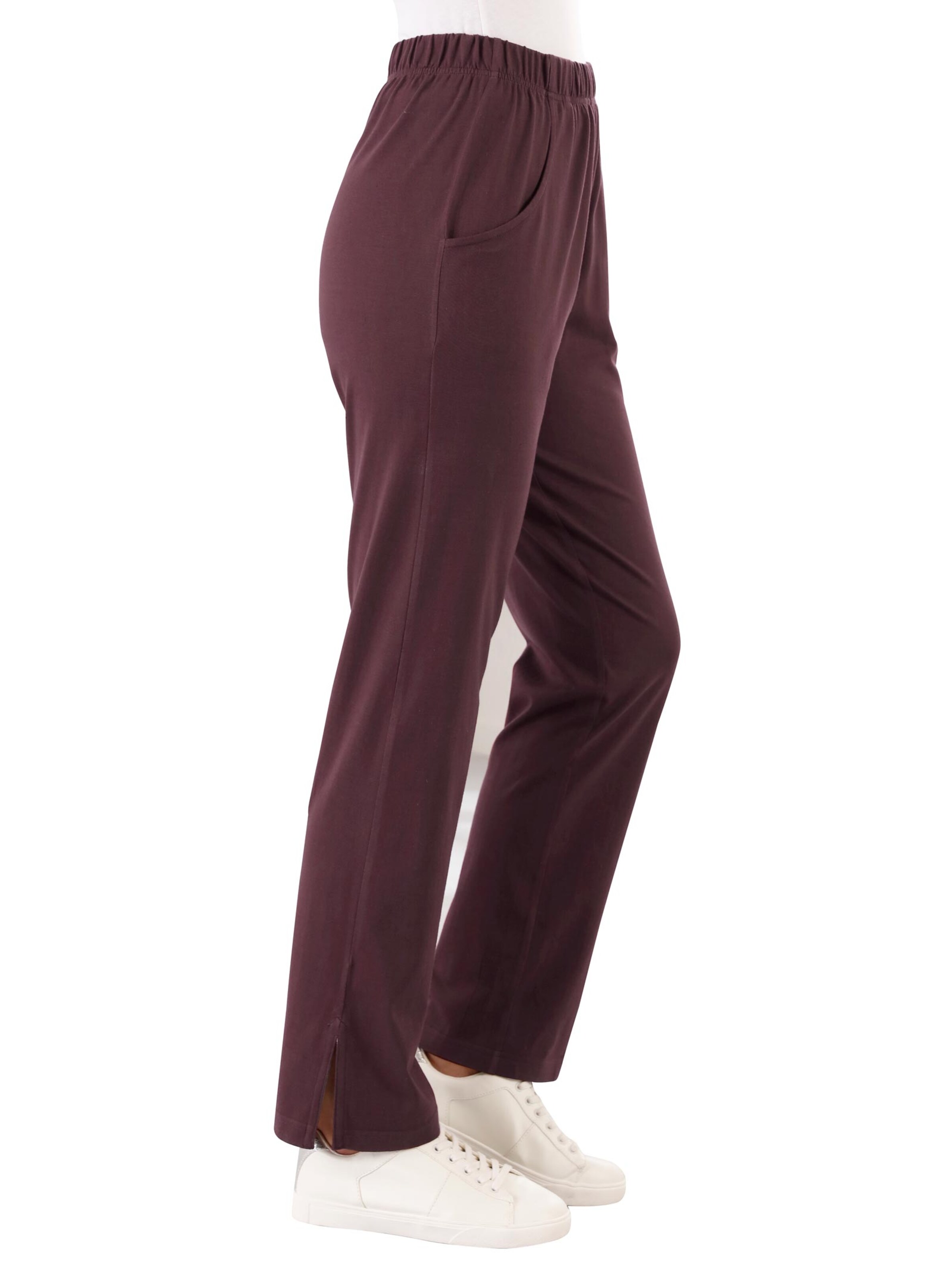 Freizeithose - aubergine