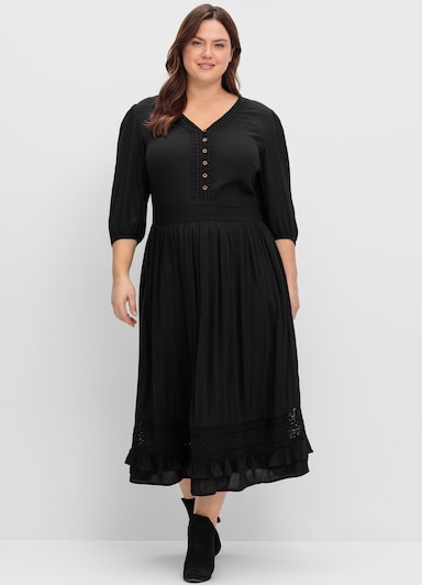 sheego by Joe Browns Maxikleid - schwarz