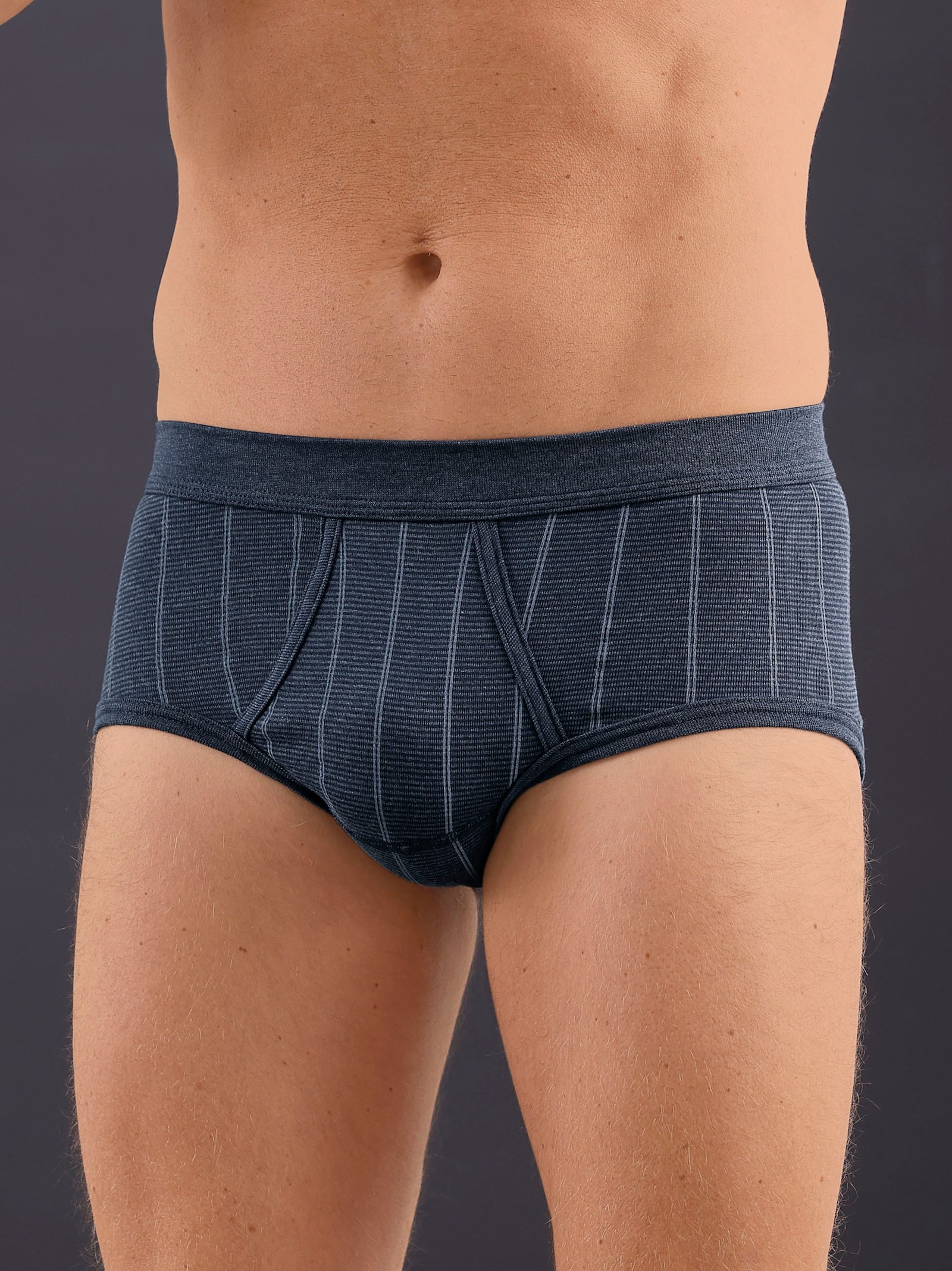 wäschepur men Slip - marine gestreept