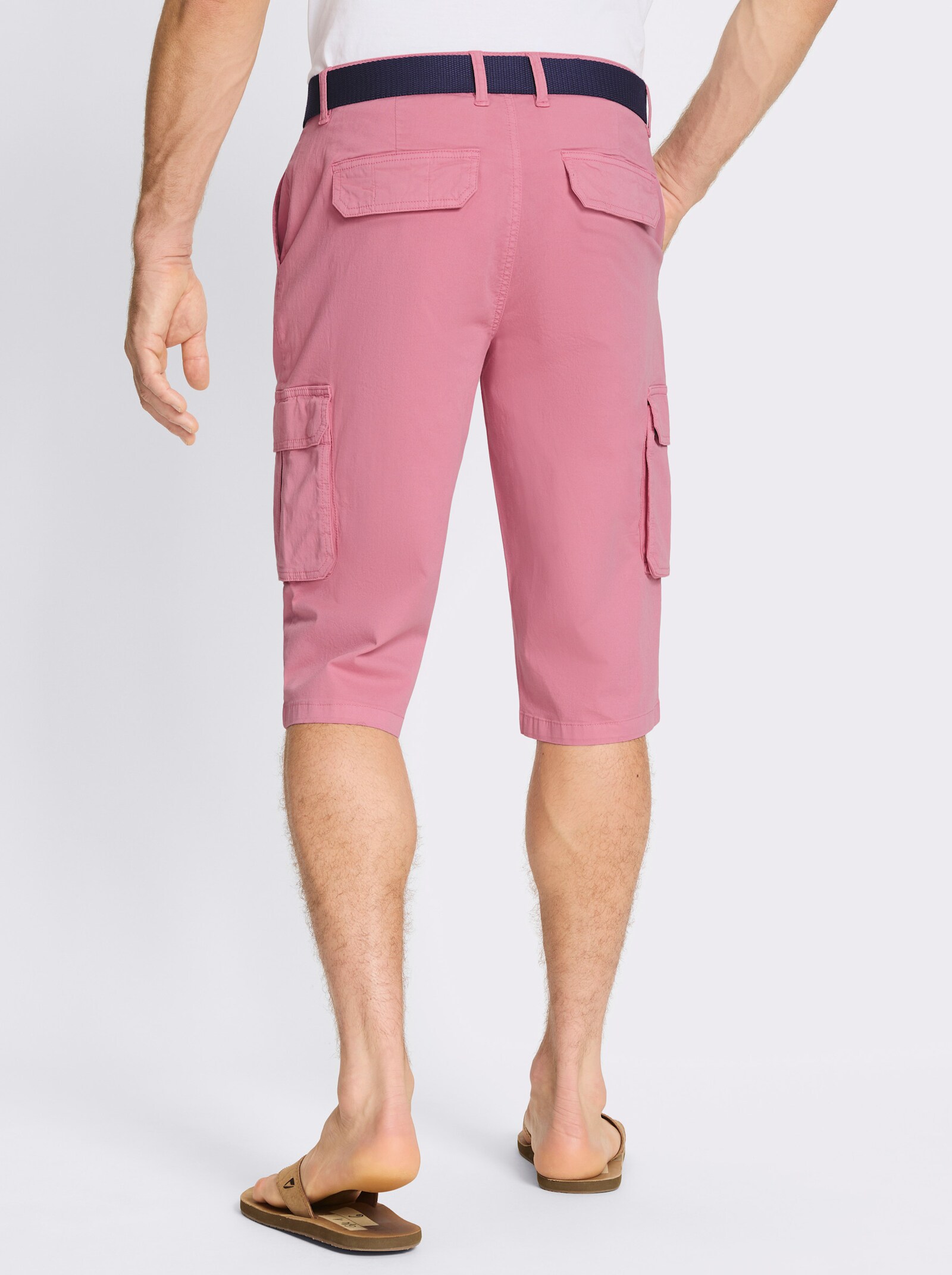 Bermudas in Twill-Qualität - altrosa