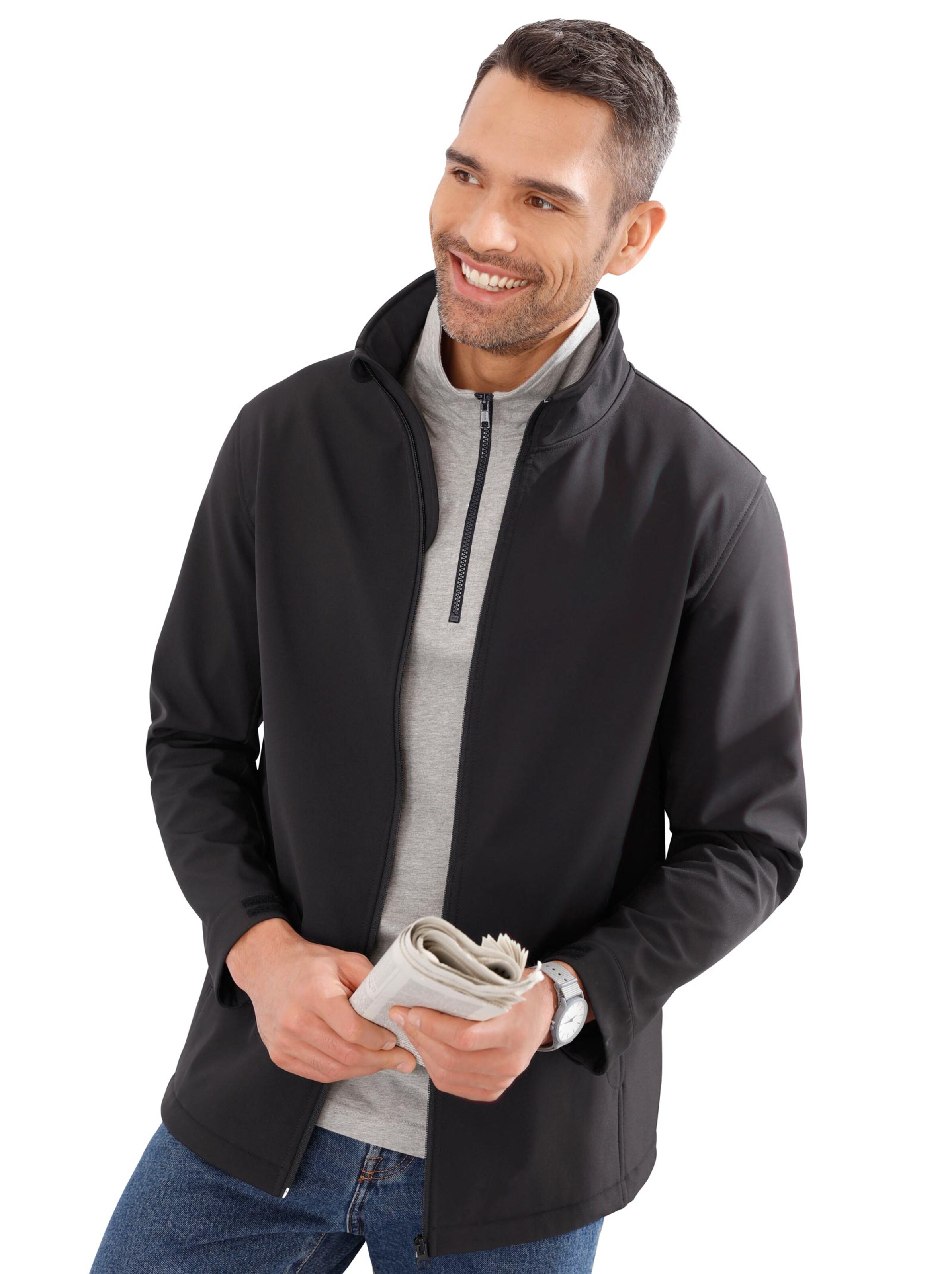 Softshell-Jacke - schwarz