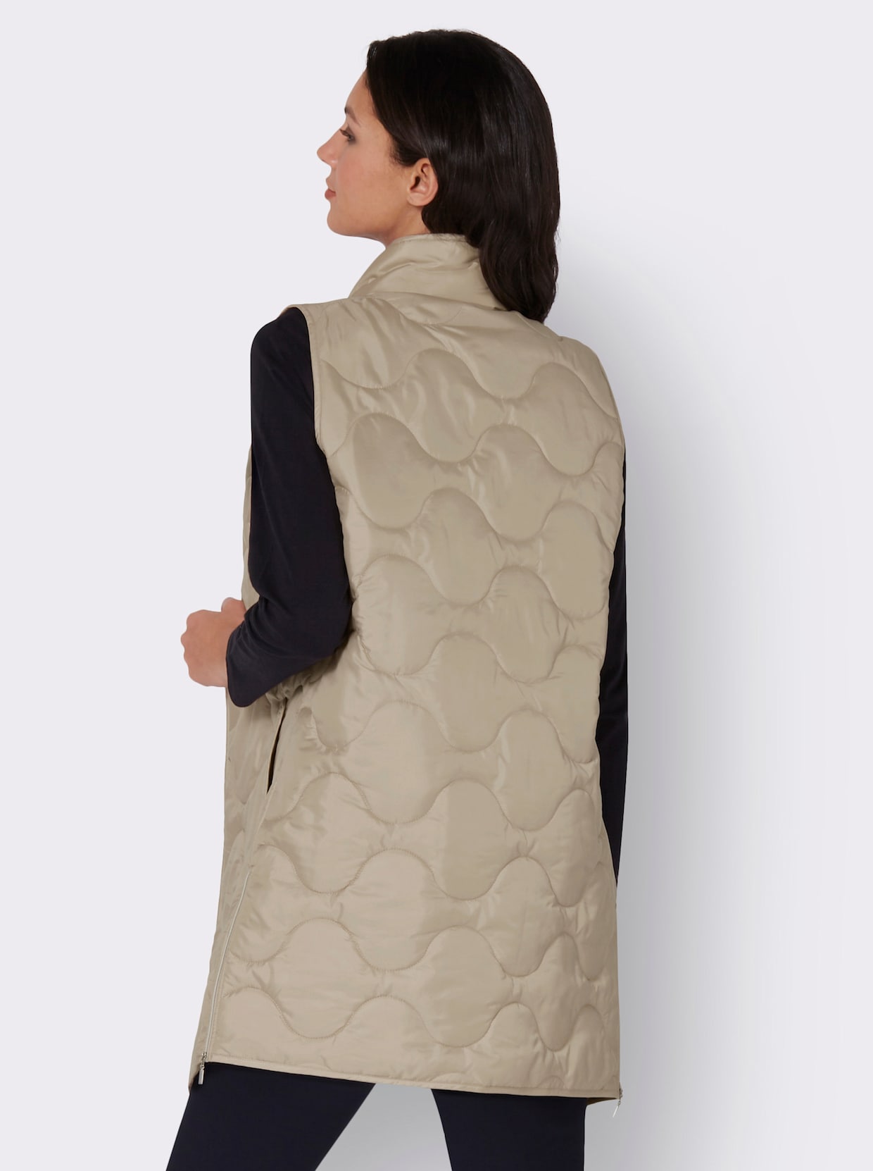 Lang vest - beige