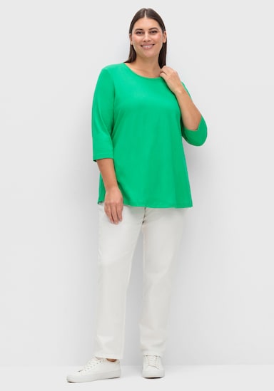 Longshirt in der 2-Stück-Packung - grasgrün + marine