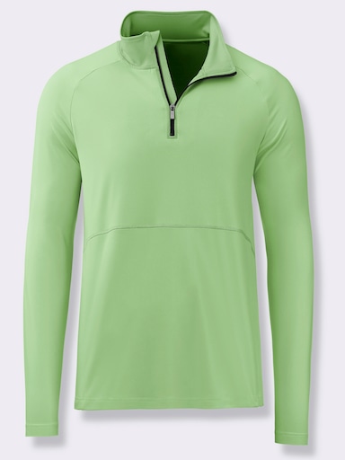 Catamaran Sports Funktionsshirt mit Reißverschluss - reseda
