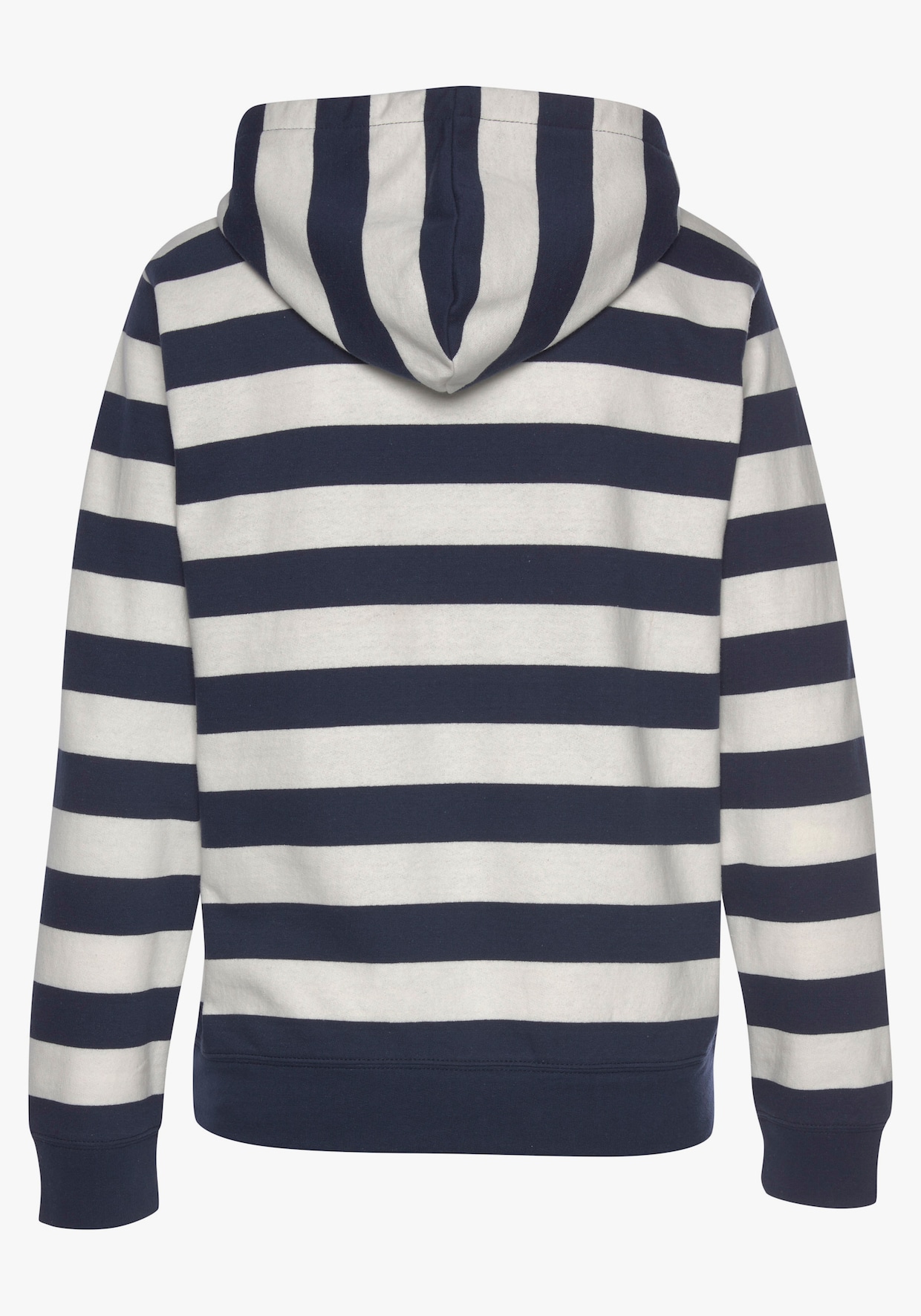 H.I.S Sweatshirt met capuchon - marine/ecru gestreept