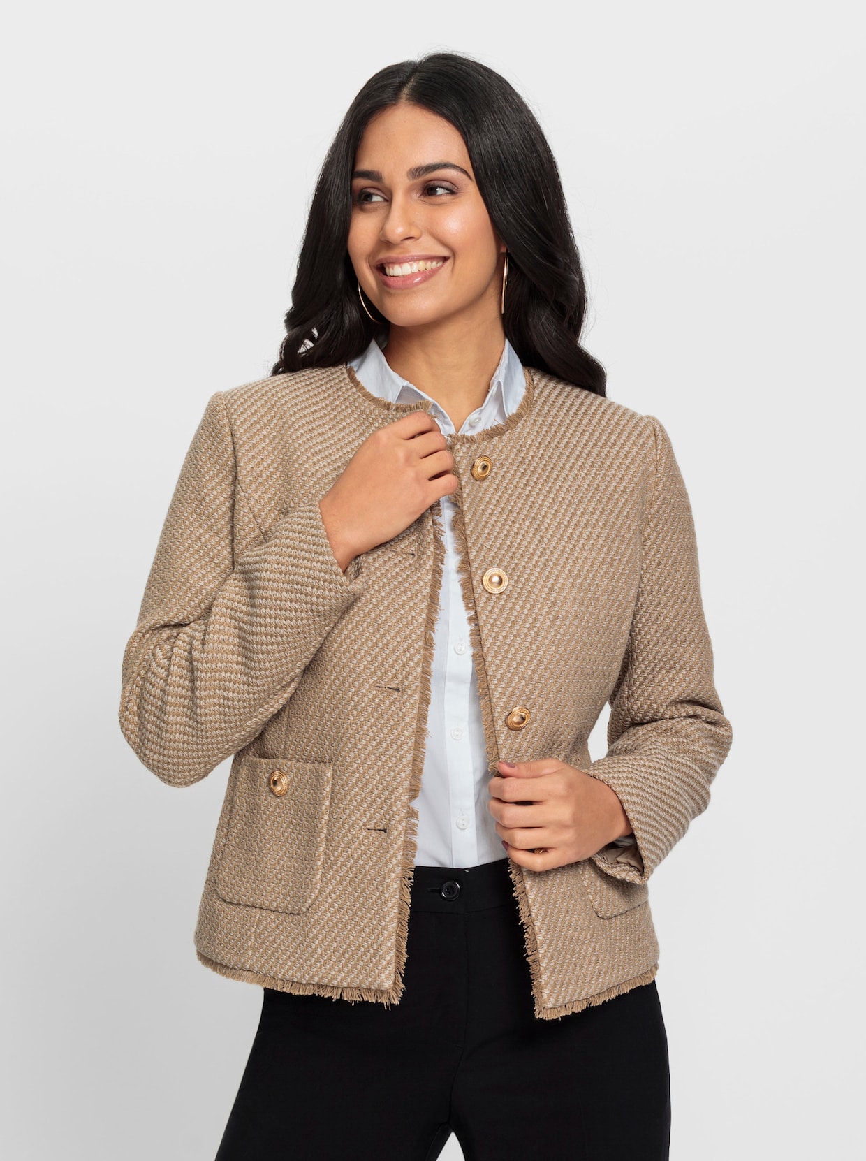 Blazer - chamois chiné