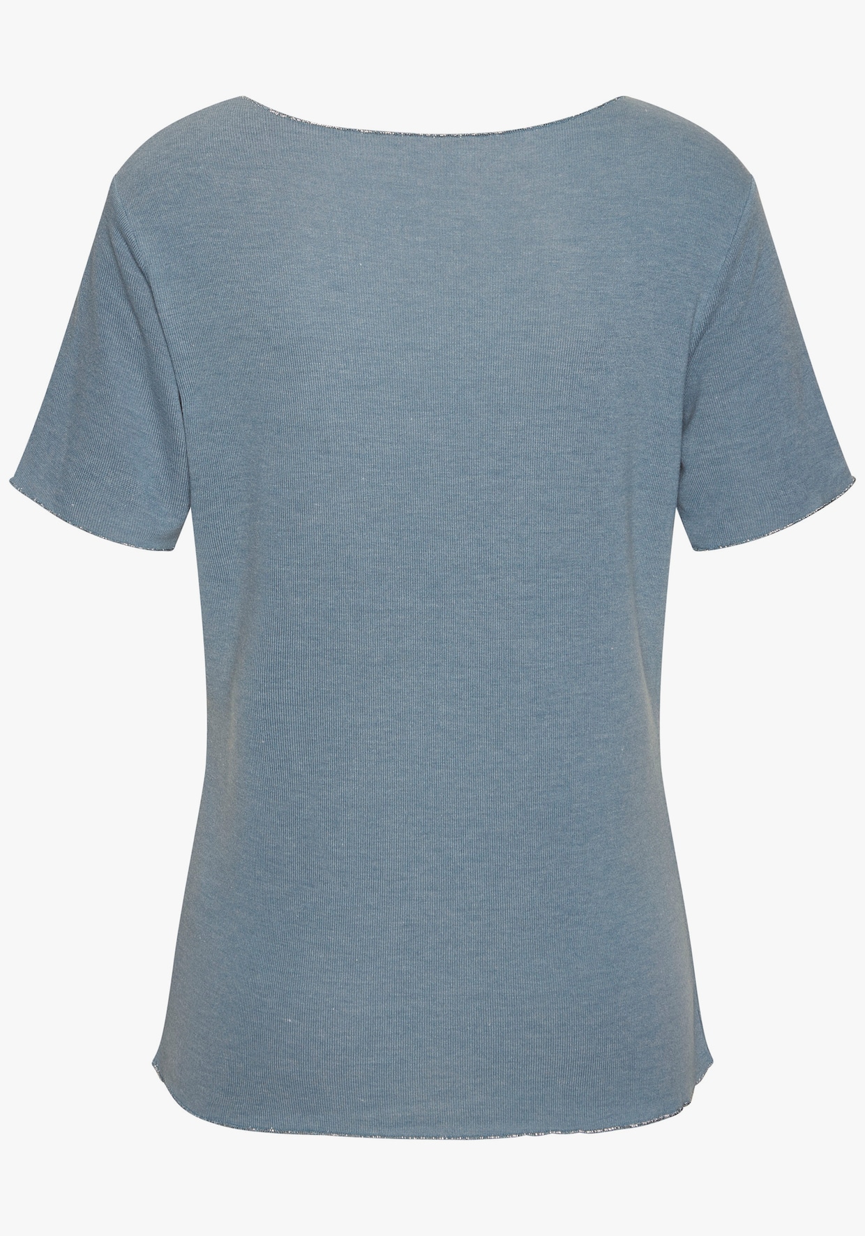 LASCANA T-shirt à col rond - bleu clair